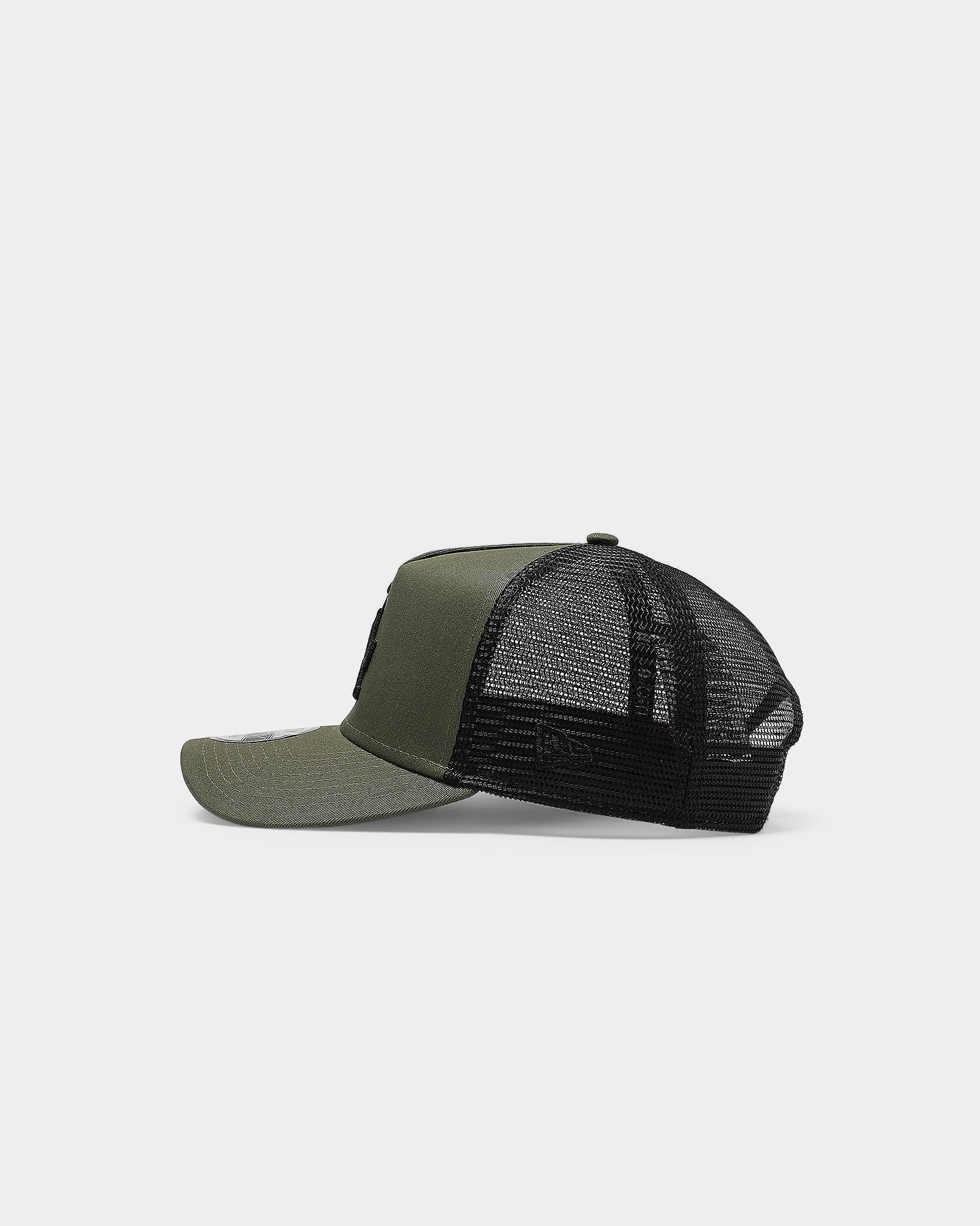 New Era Los Angeles Dodgers 9FORTY A-Frame Trucker Snapback Olive/Black