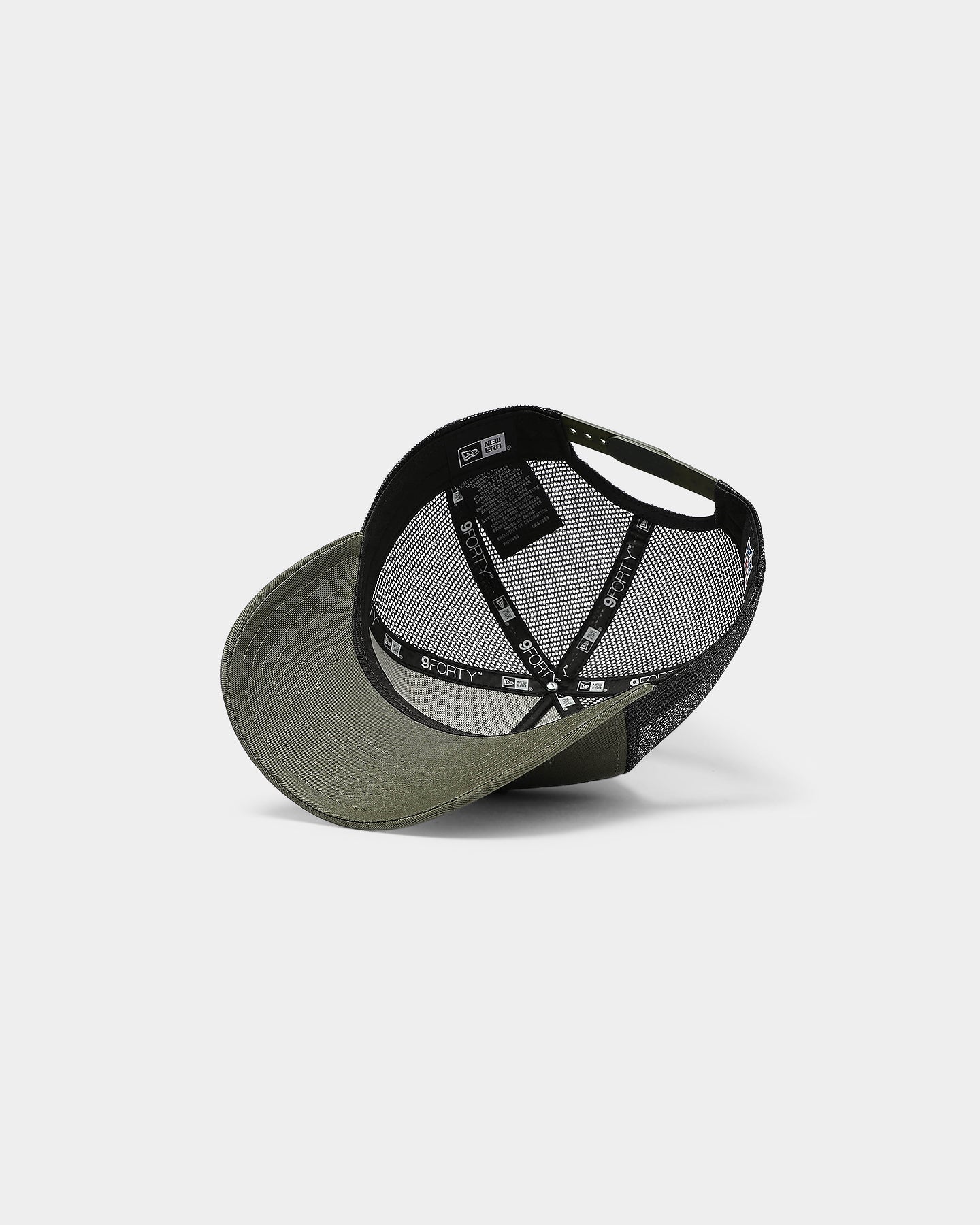 New Era Los Angeles Dodgers 9FORTY A-Frame Trucker Snapback Olive/Black