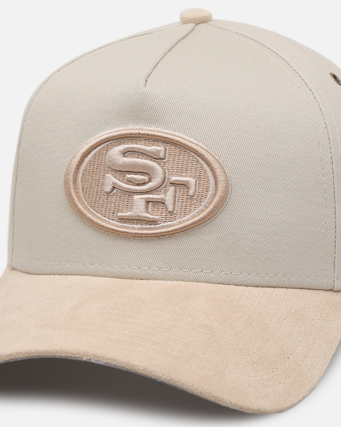 New Era San Francisco 49ers 'Cream Suede' 9FORTY A-Frame Strapback Stone/Oatmilk