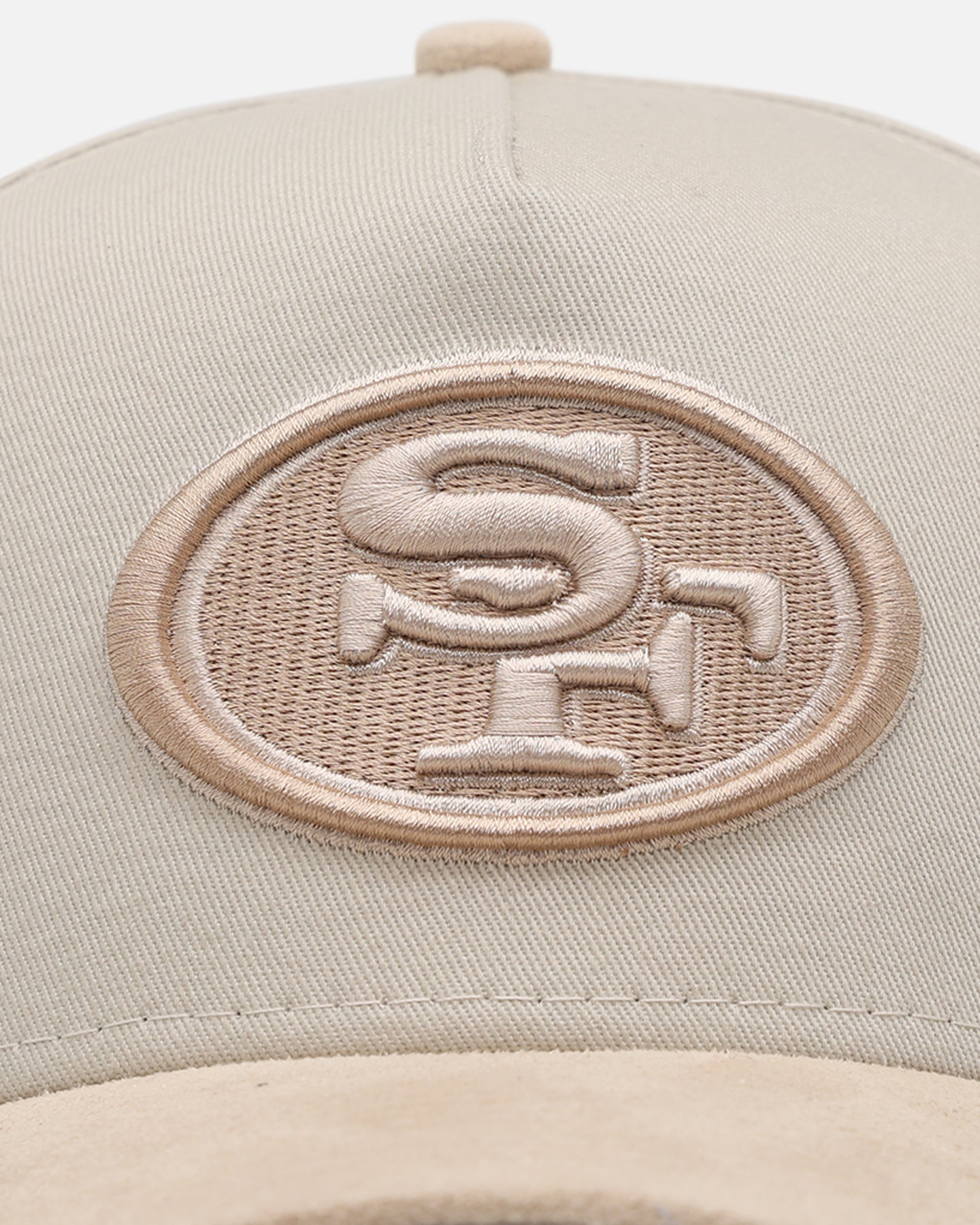 New Era San Francisco 49ers 'Cream Suede' 9FORTY A-Frame Strapback Stone/Oatmilk