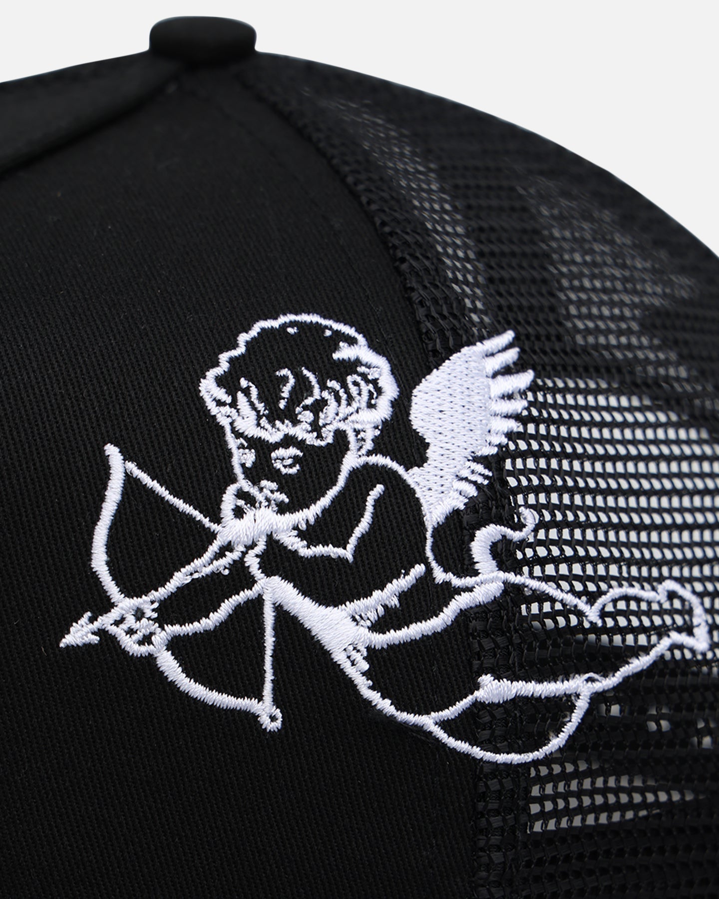 New Era New York Yankees 'Cherub Trucker' 9FORTY A-Frame Trucker Snapback Black/White