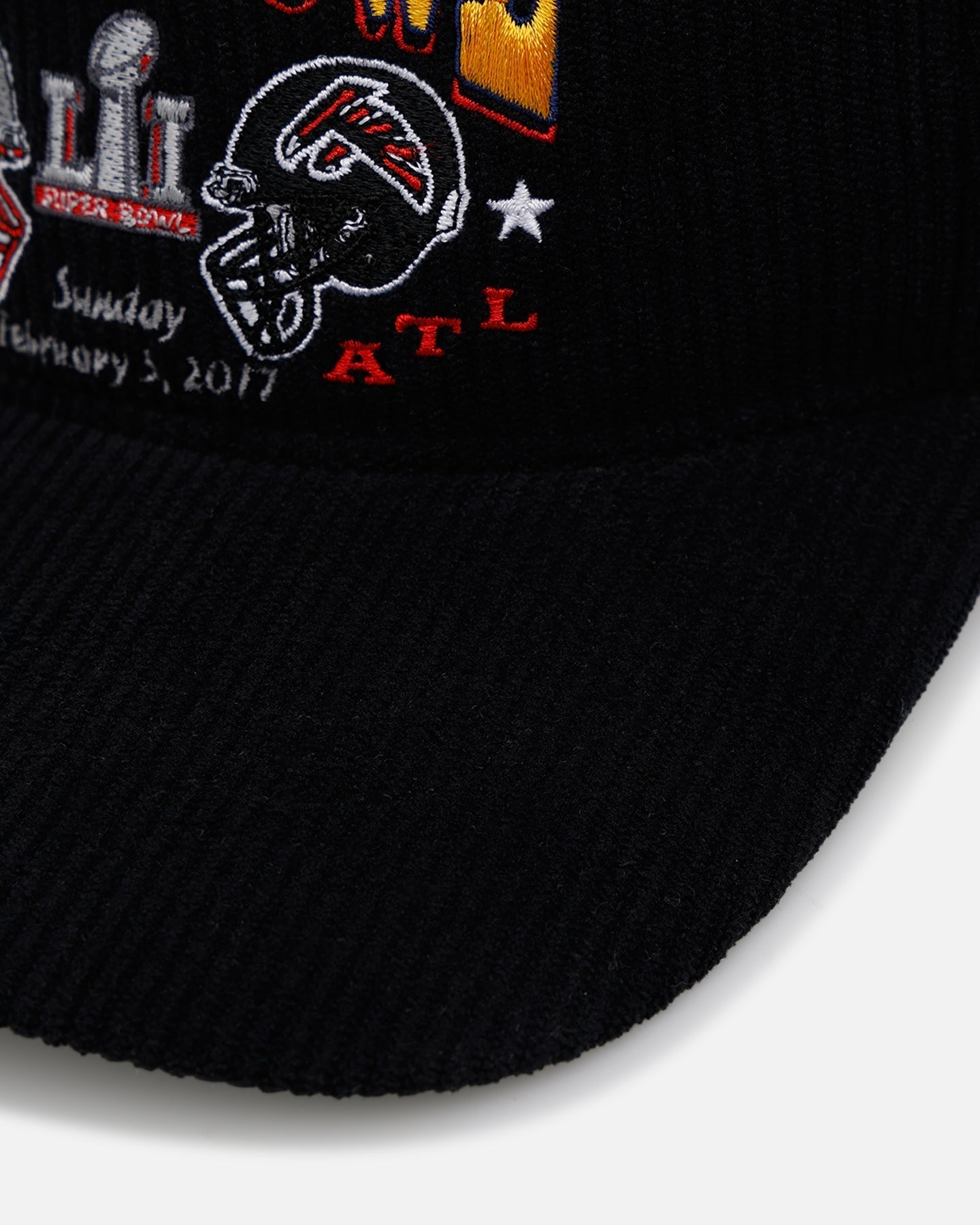 47 Brand Super Bowl LI 'Vintage Super Bowl' 47 Hitch Corduroy Snapback Black