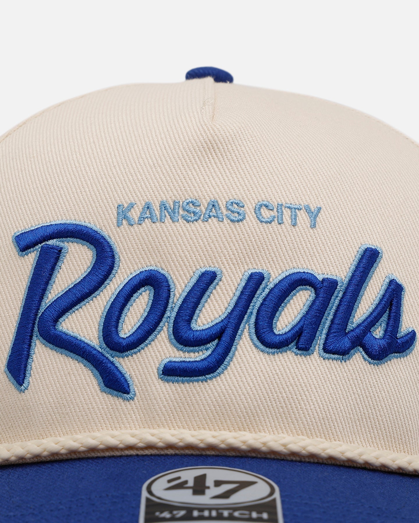 47 Brand Kansas City Royals 'MLB Opening Day' Script Hitch Snapback Natural