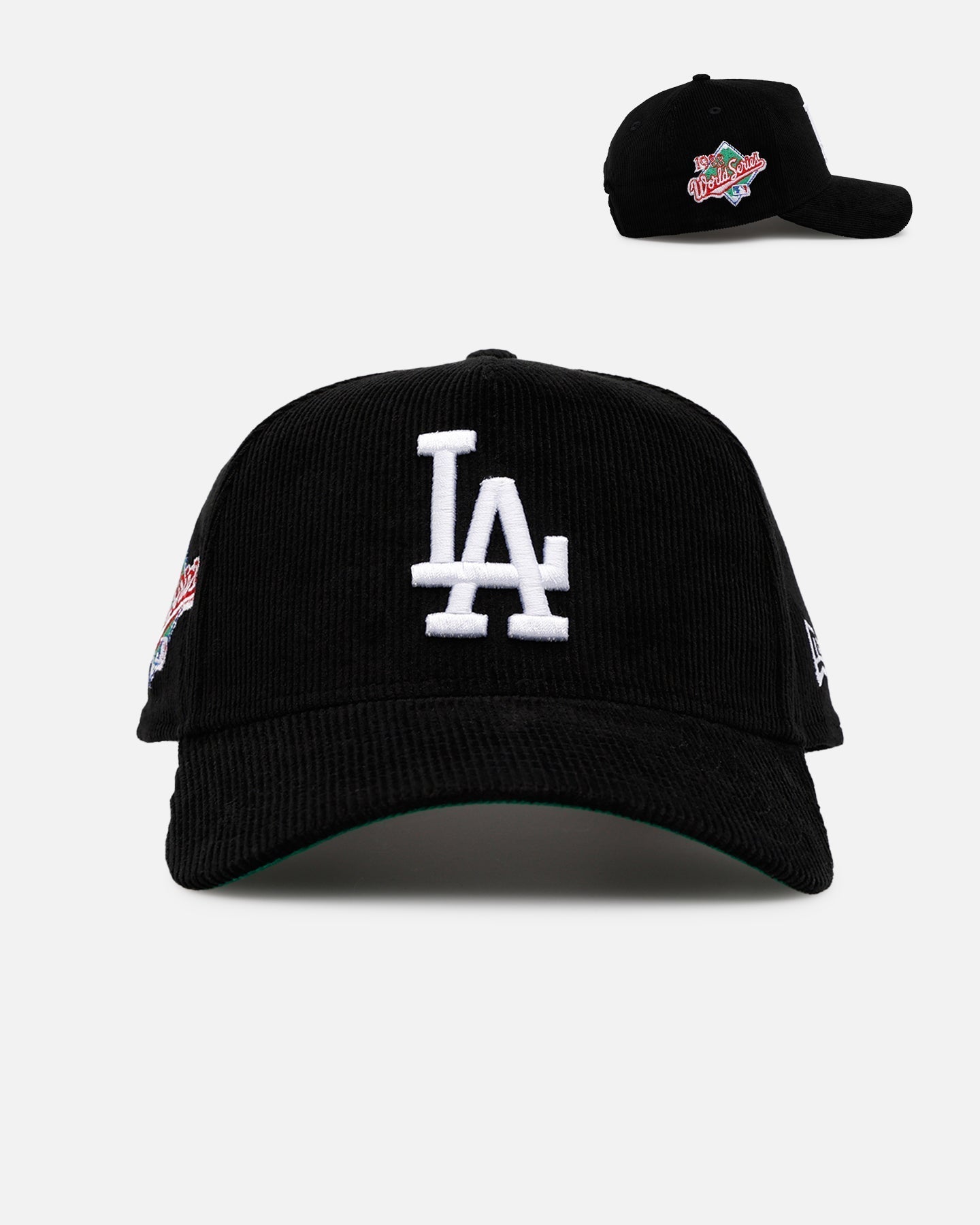 New Era Los Angeles Dodgers 'Black Cord' 9FORTY A-Frame Corduroy Snapback Black