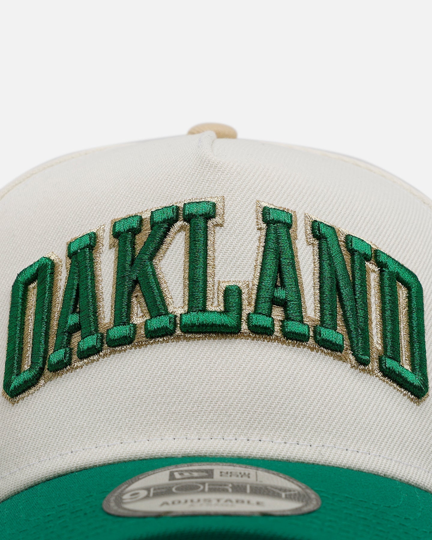 New Era Oakland Athletics 'Chrome Metallic Wordmark' 9FORTY A-Frame Snapback Chrome