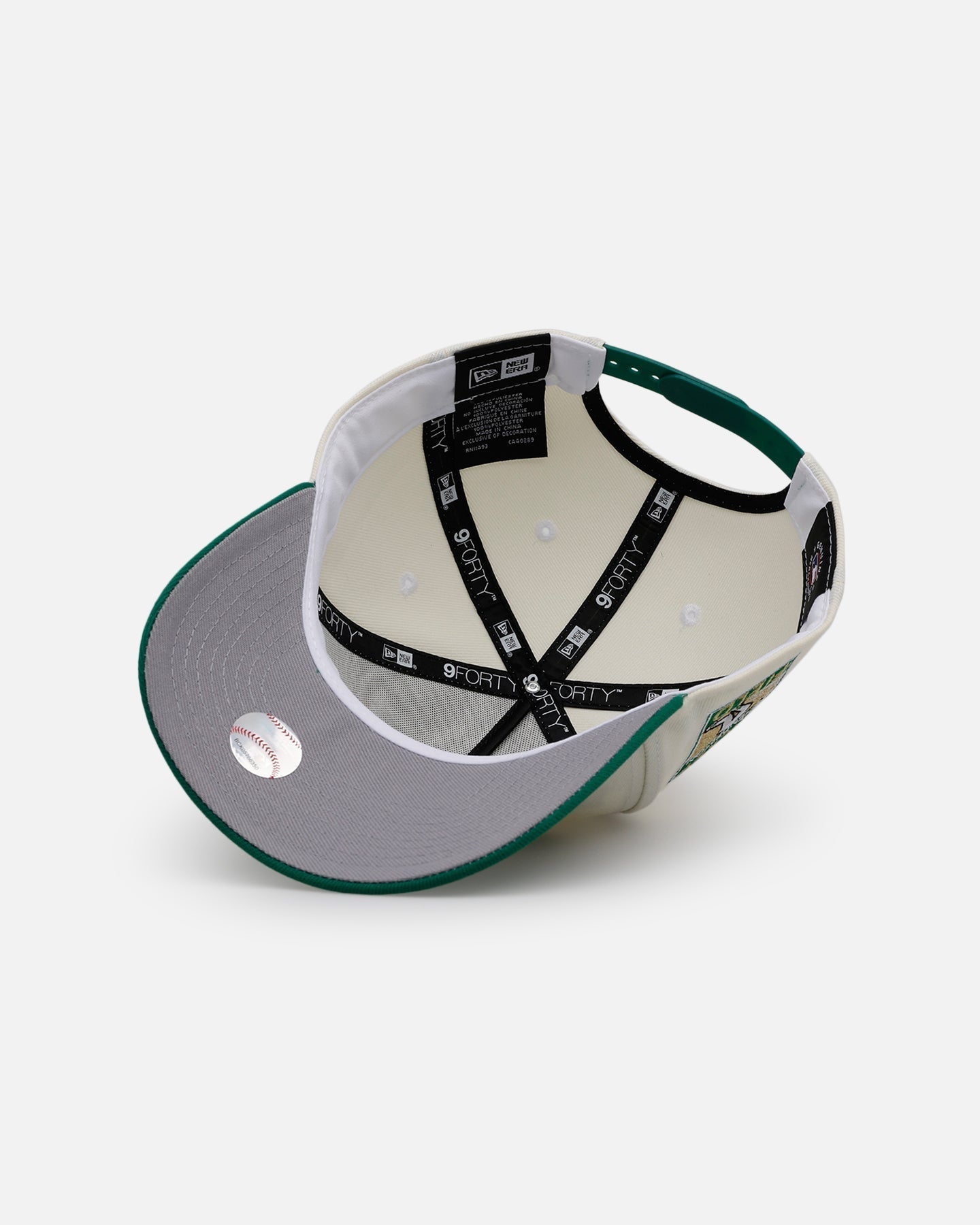 New Era Oakland Athletics 'Chrome Metallic Wordmark' 9FORTY A-Frame Snapback Chrome