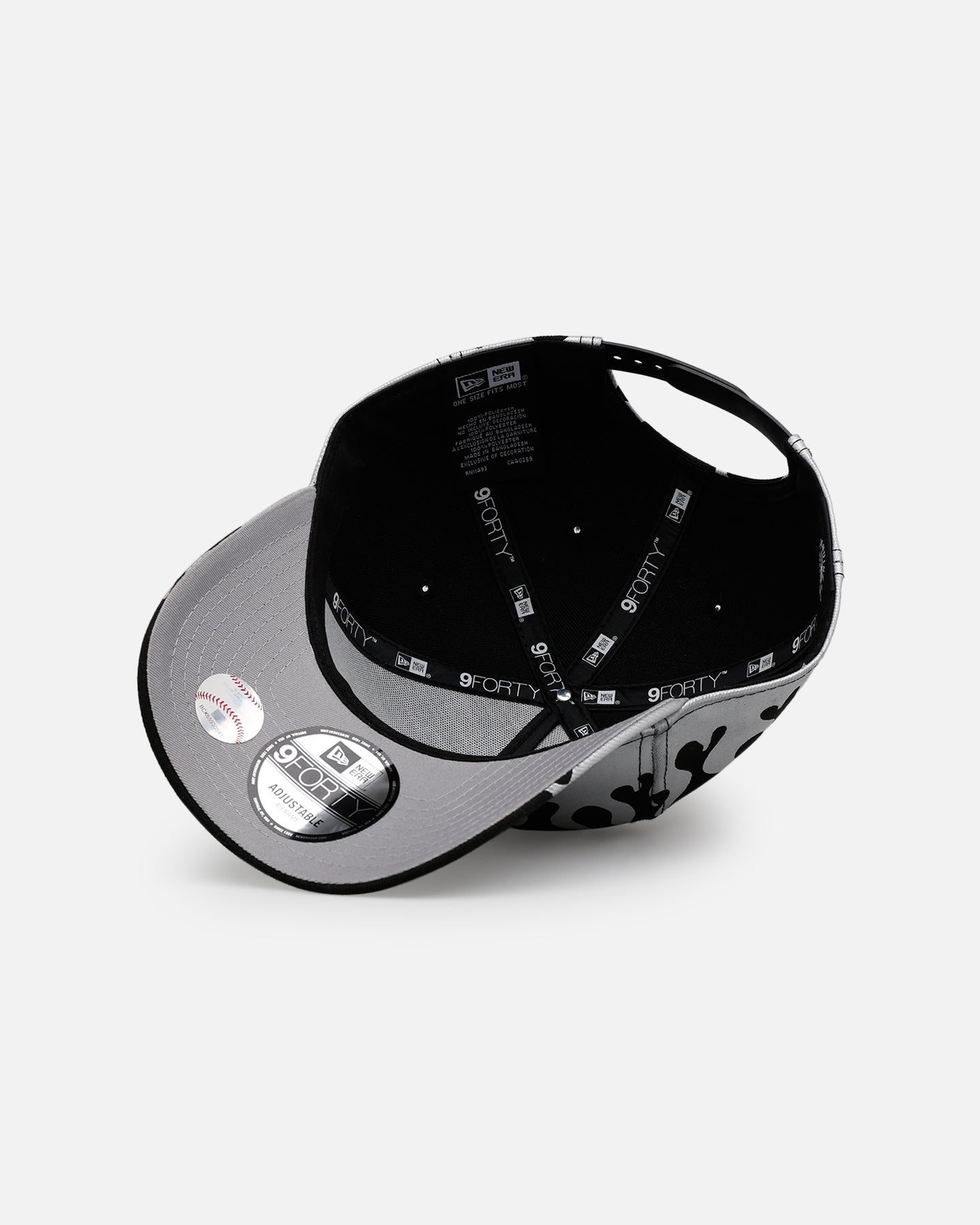 New Era Los Angeles Dodgers 'Metallic Flames' 9FORTY A-Frame Snapback Black/Silver