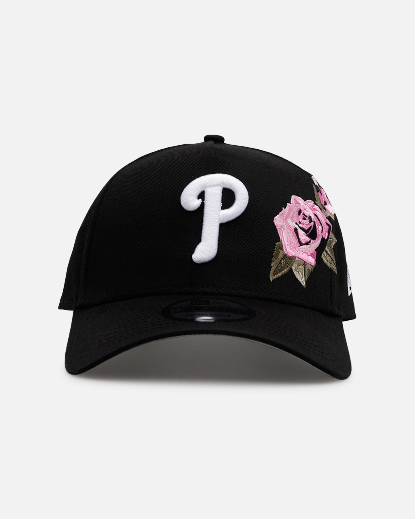New Era Philadelphia Phillies 'Pink Rose Embroidery' 9FORTY A-Frame Snapback Black/Pink
