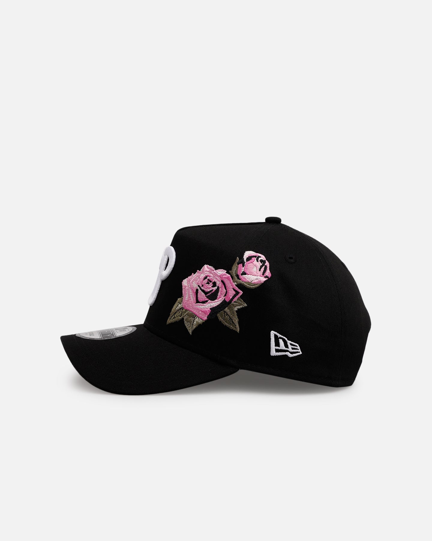 New Era Philadelphia Phillies 'Pink Rose Embroidery' 9FORTY A-Frame Snapback Black/Pink
