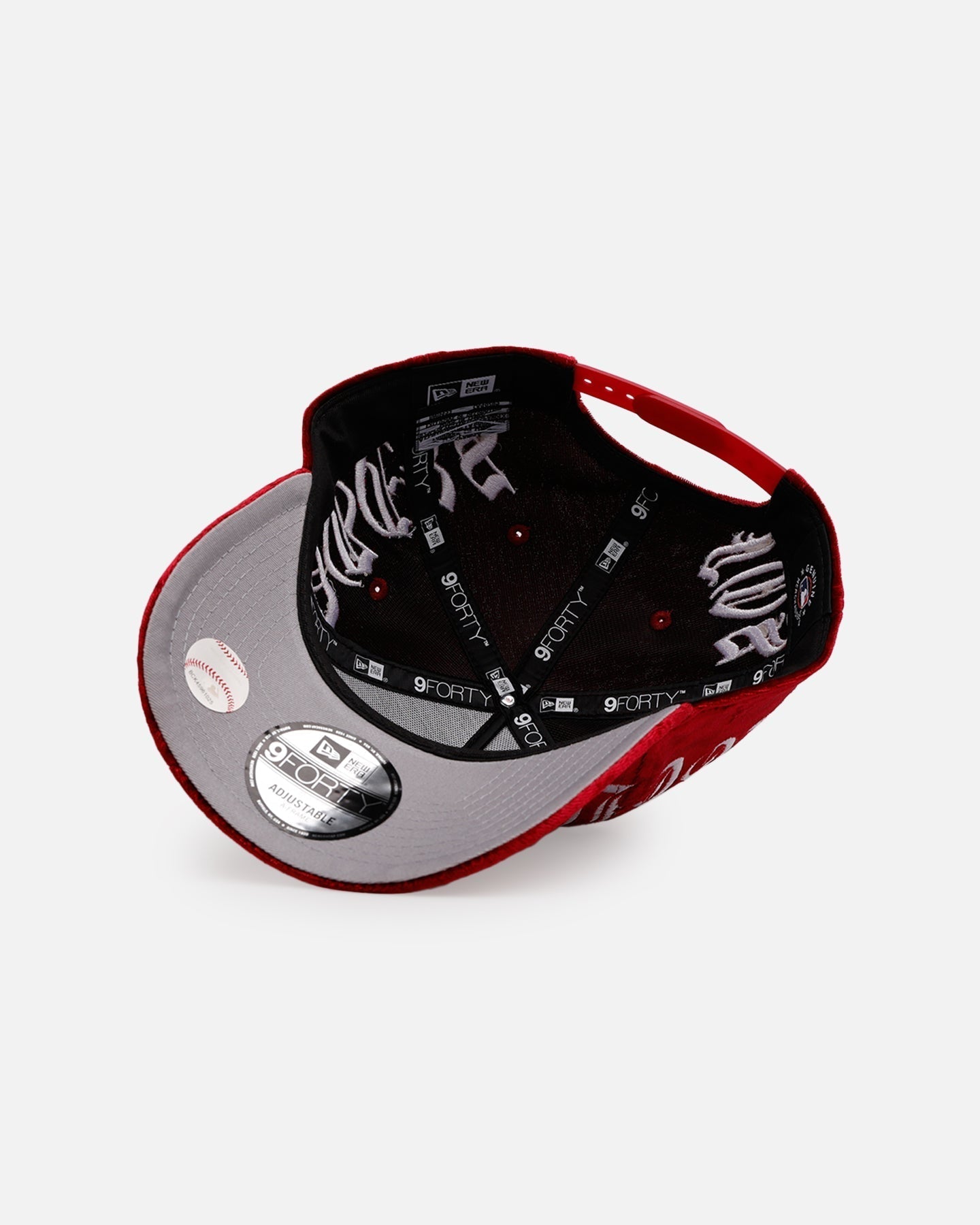 New Era Los Angeles Dodgers 'Crushed Velvet Dreams' 9FORTY A-Frame Snapback Maroon