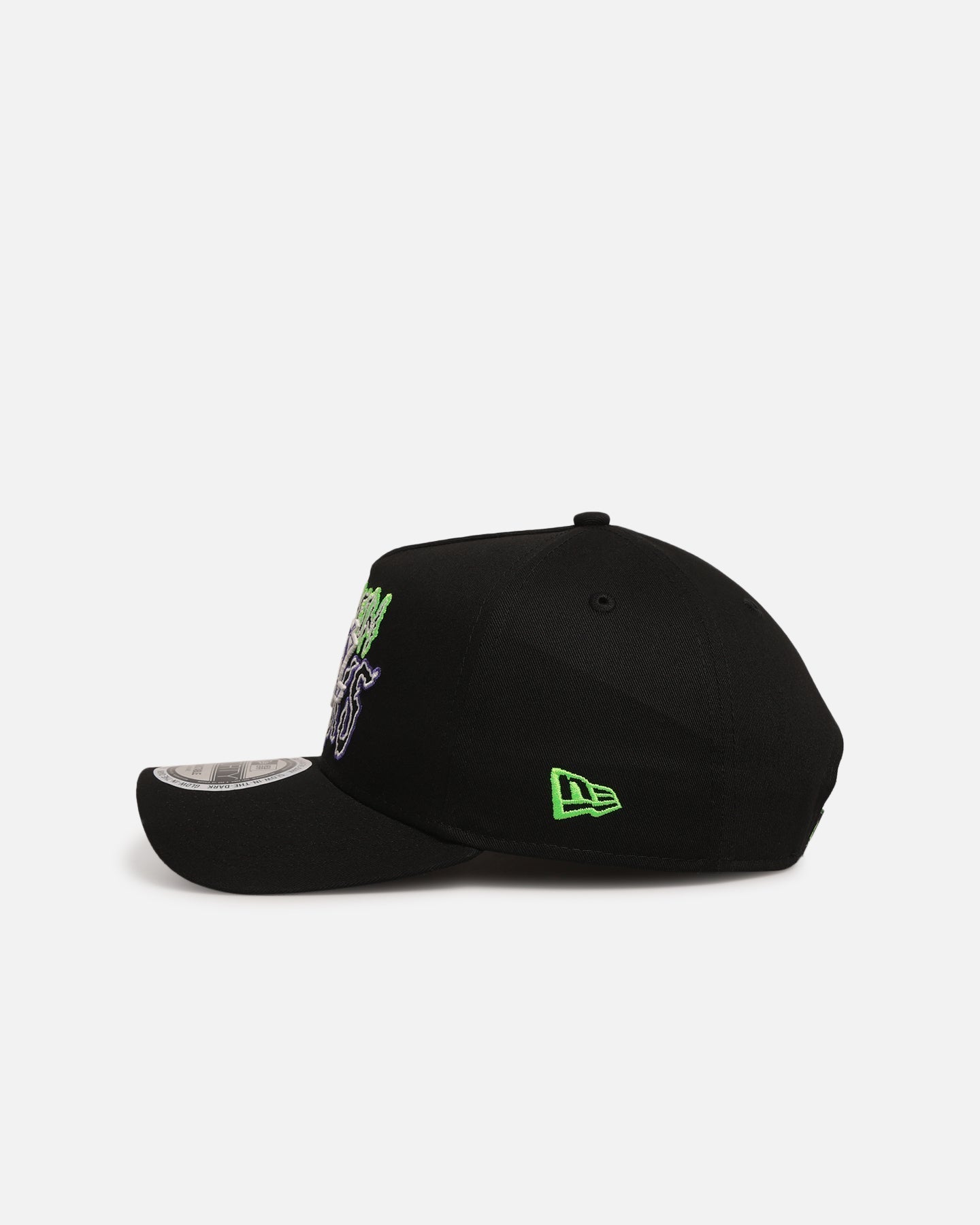 New Era Anaheim Ducks 'Spooky Script' 9FORTY A-Frame Snapback Black/Green/Purple