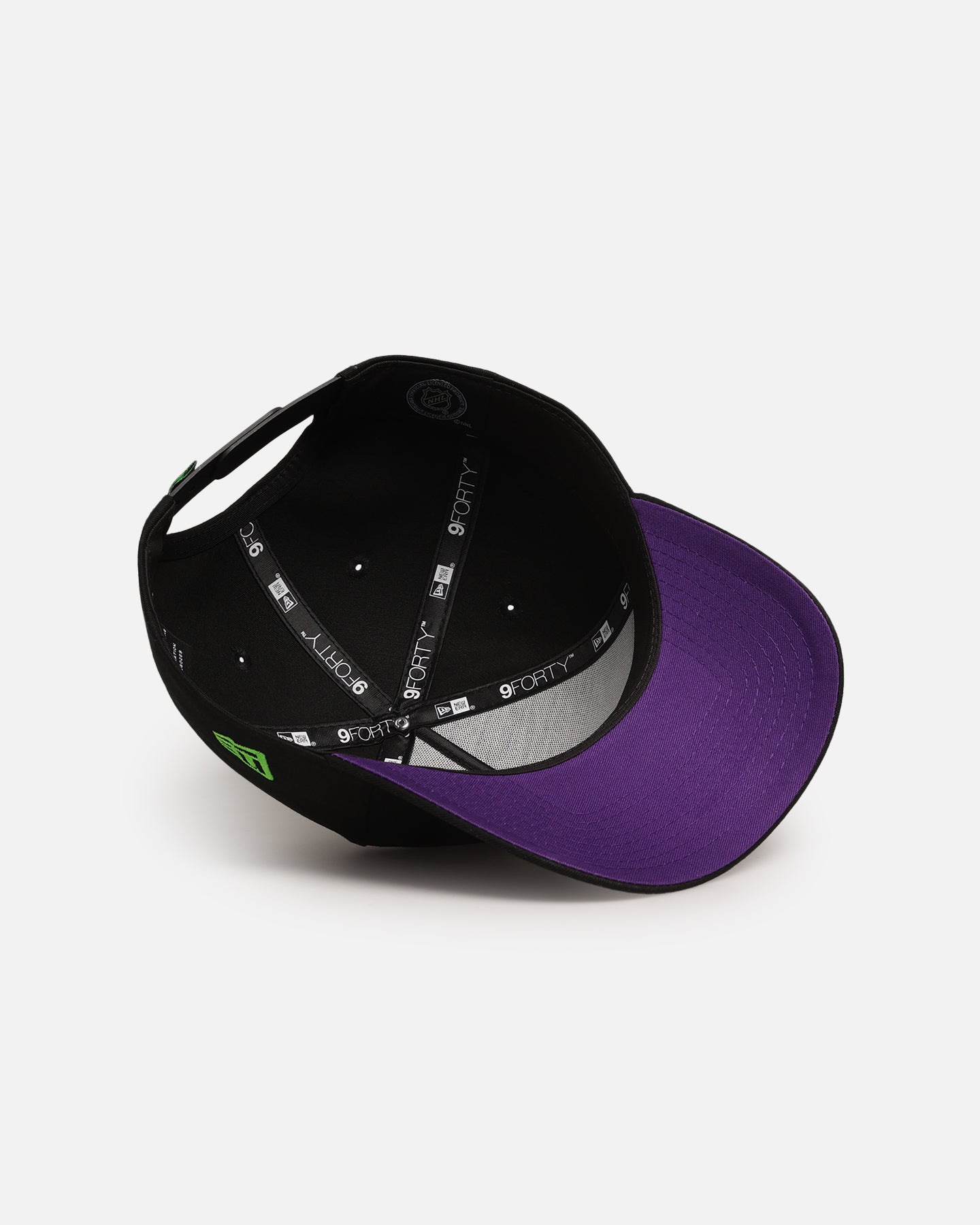 New Era Anaheim Ducks 'Spooky Script' 9FORTY A-Frame Snapback Black/Green/Purple