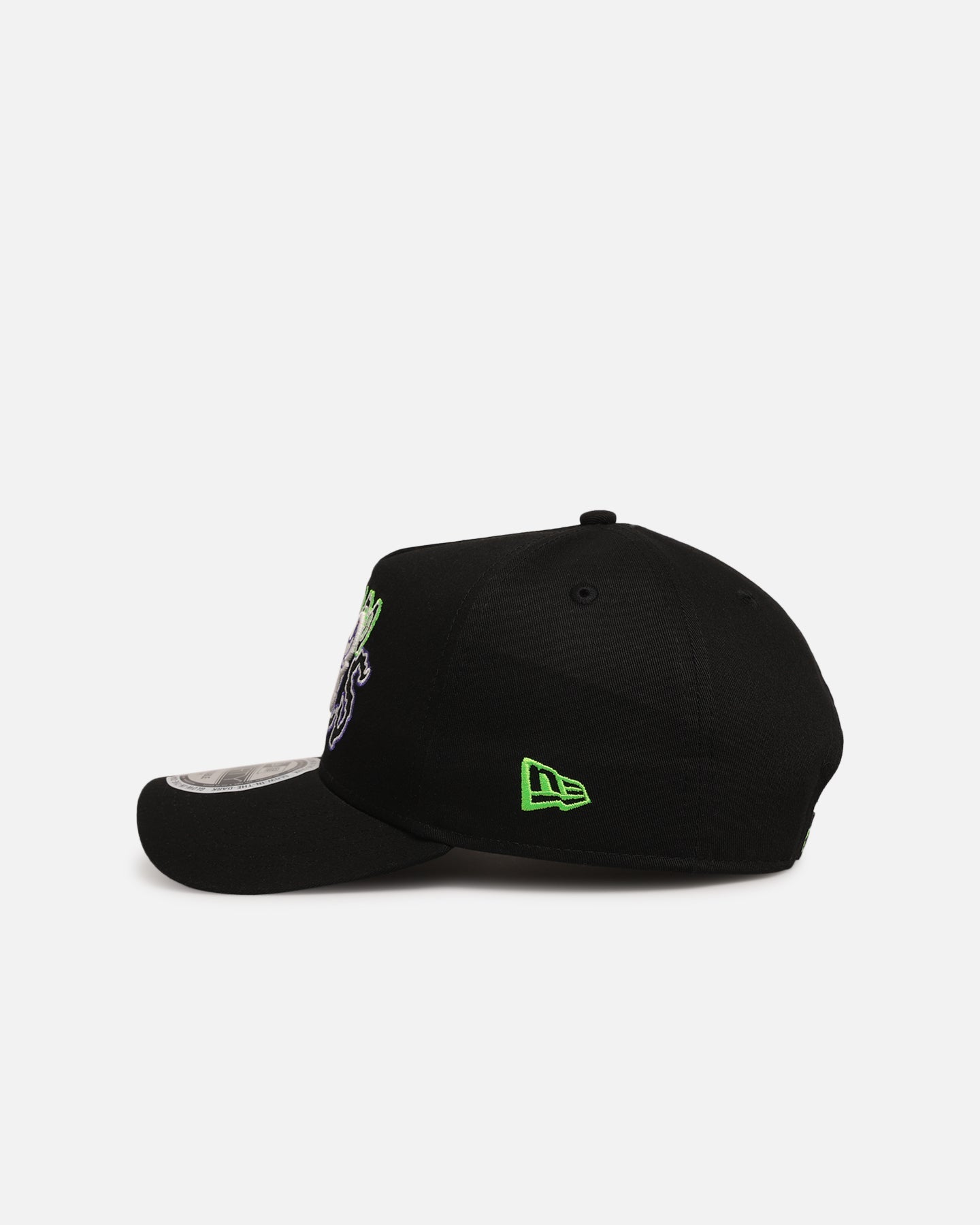 New Era Chicago Bulls 'Spooky Script' 9FORTY A-Frame Snapback Black/Green/Purple