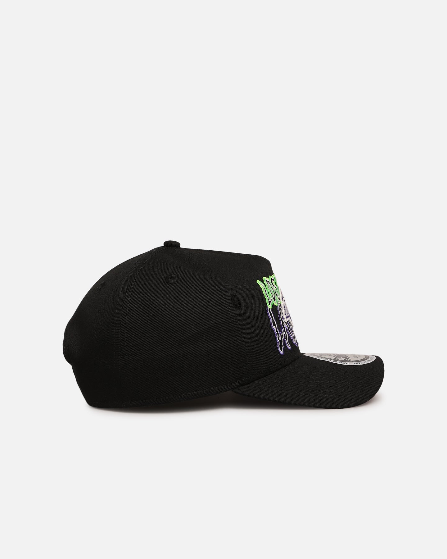 New Era Los Angeles Lakers 'Spooky Script' 9FORTY A-Frame Snapback Black/Green/Purple