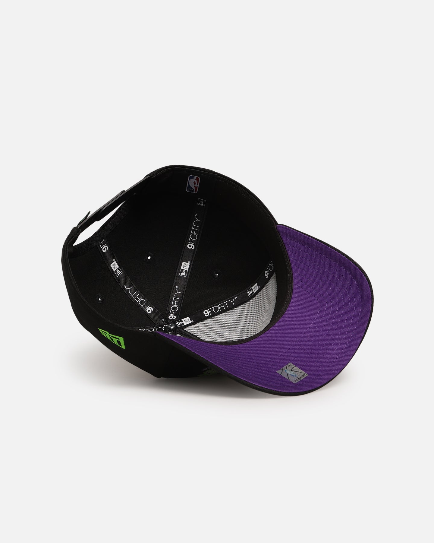 New Era Los Angeles Lakers 'Spooky Script' 9FORTY A-Frame Snapback Black/Green/Purple