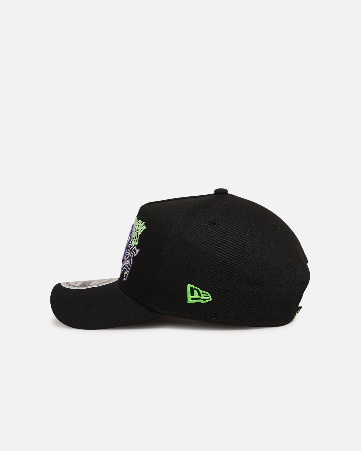 New Era New York Yankees 'Spooky Script' 9FORTY A-Frame Snapback Black/Green/Purple