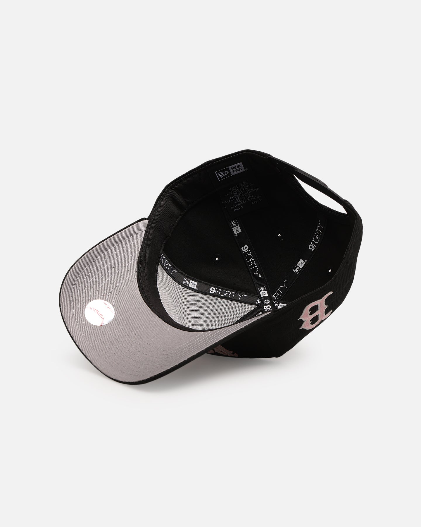 New Era Boston Red Sox 'Drip Glow Script' 9FORTY A-Frame Snapback Black/Pink