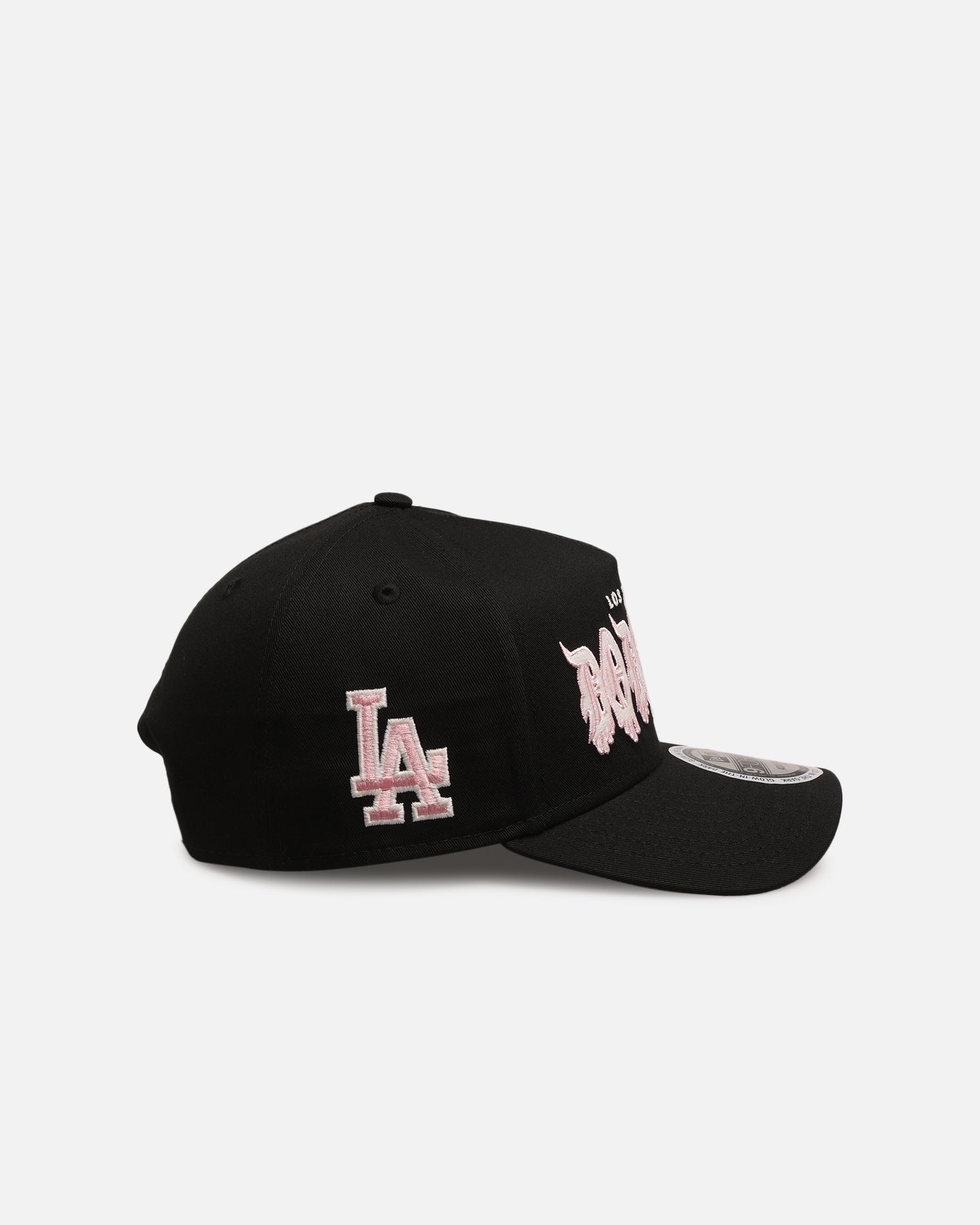 New Era Los Angeles Dodgers 'Drip Glow Script' 9FORTY A-Frame Snapback Black/Pink