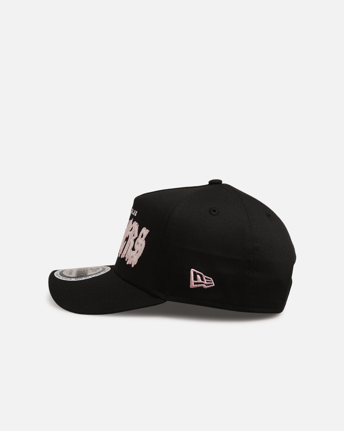 New Era Los Angeles Dodgers 'Drip Glow Script' 9FORTY A-Frame Snapback Black/Pink