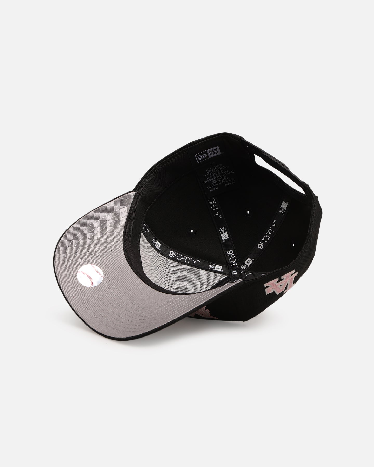 New Era Los Angeles Dodgers 'Drip Glow Script' 9FORTY A-Frame Snapback Black/Pink
