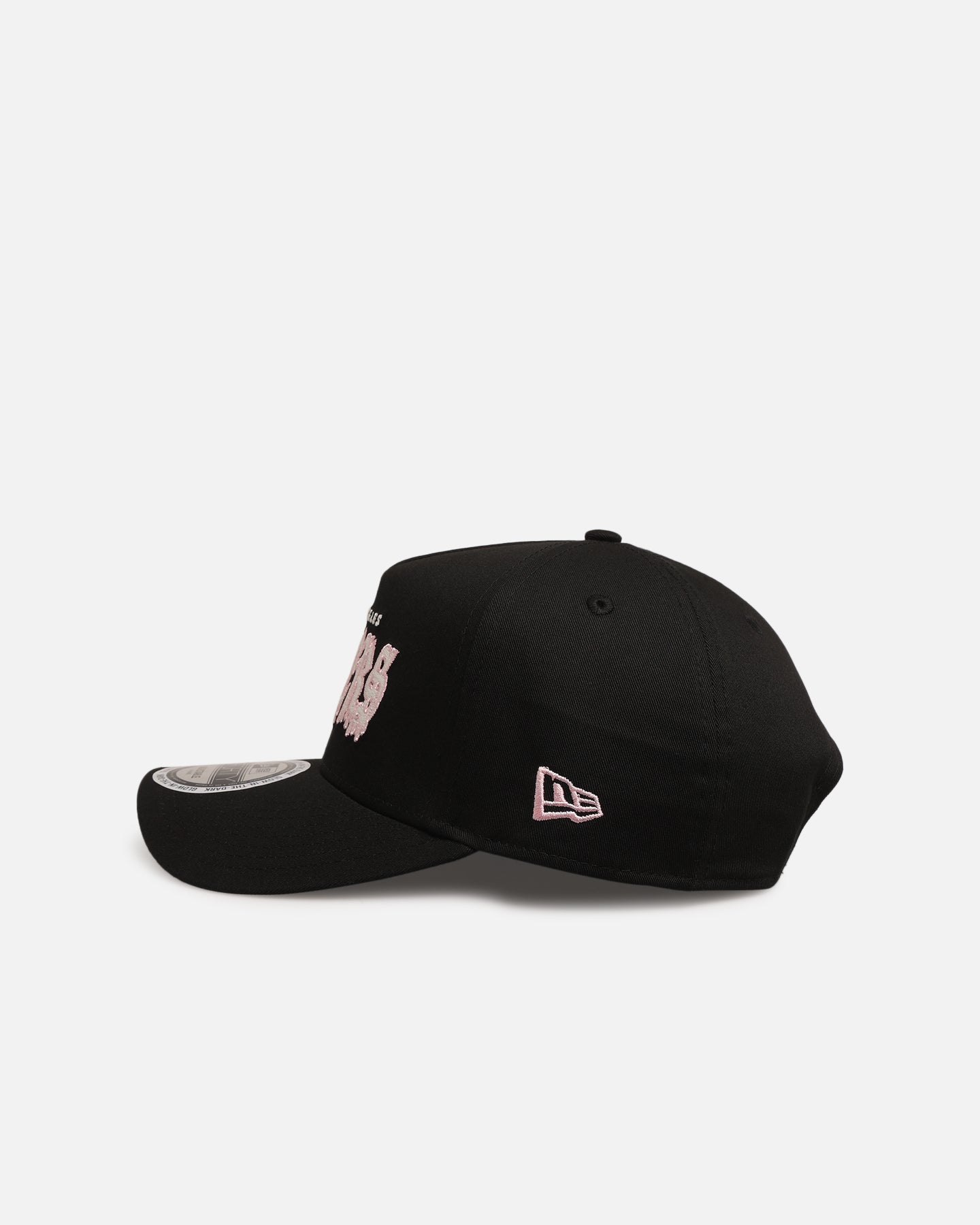 New Era Los Angeles Lakers 'Drip Glow Script' 9FORTY A-Frame Snapback Black/Pink
