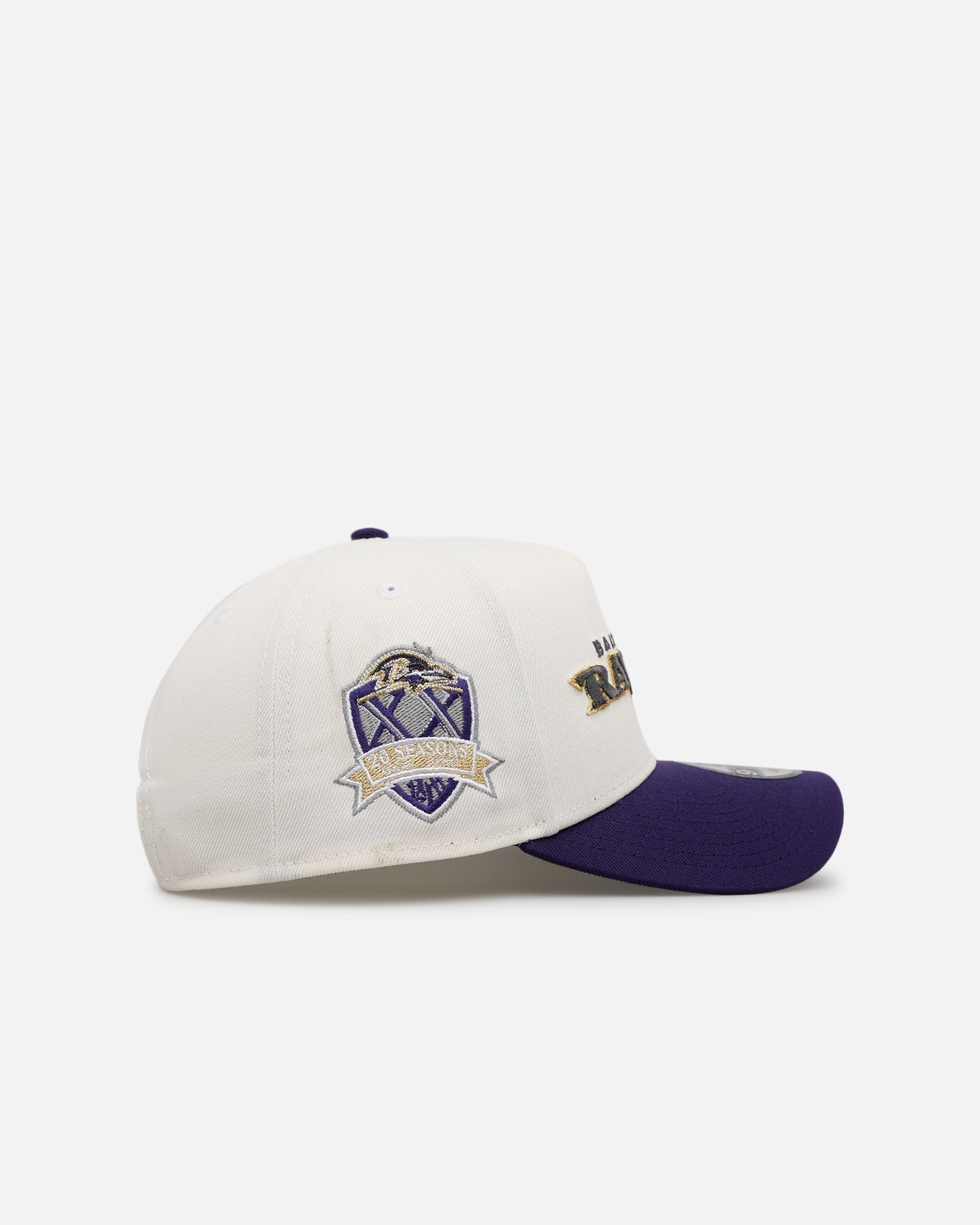 New Era Baltimore Ravens 'Chrome Metallic Wordmark' 9FORTY A-Frame Snapback Chrome