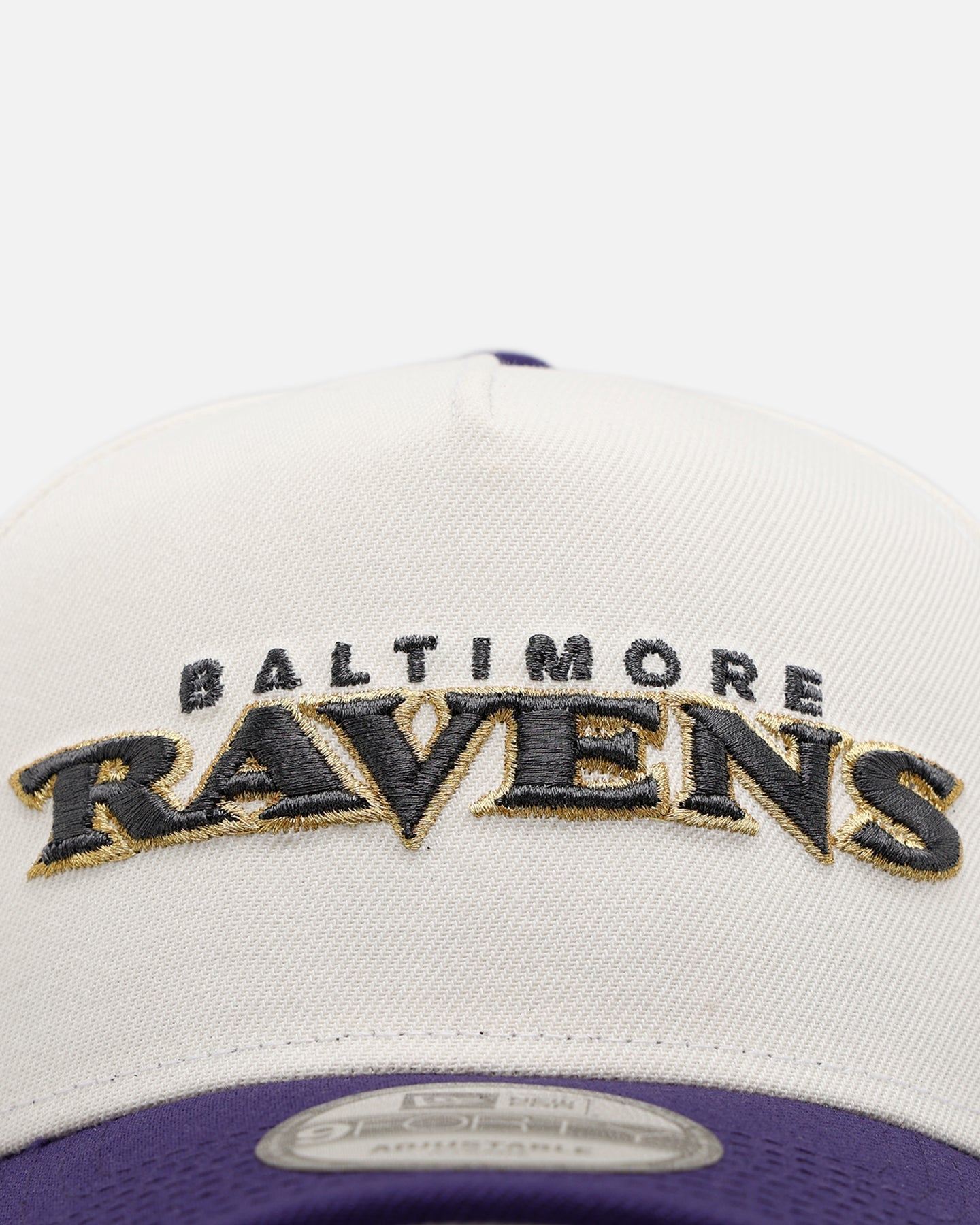 New Era Baltimore Ravens 'Chrome Metallic Wordmark' 9FORTY A-Frame Snapback Chrome