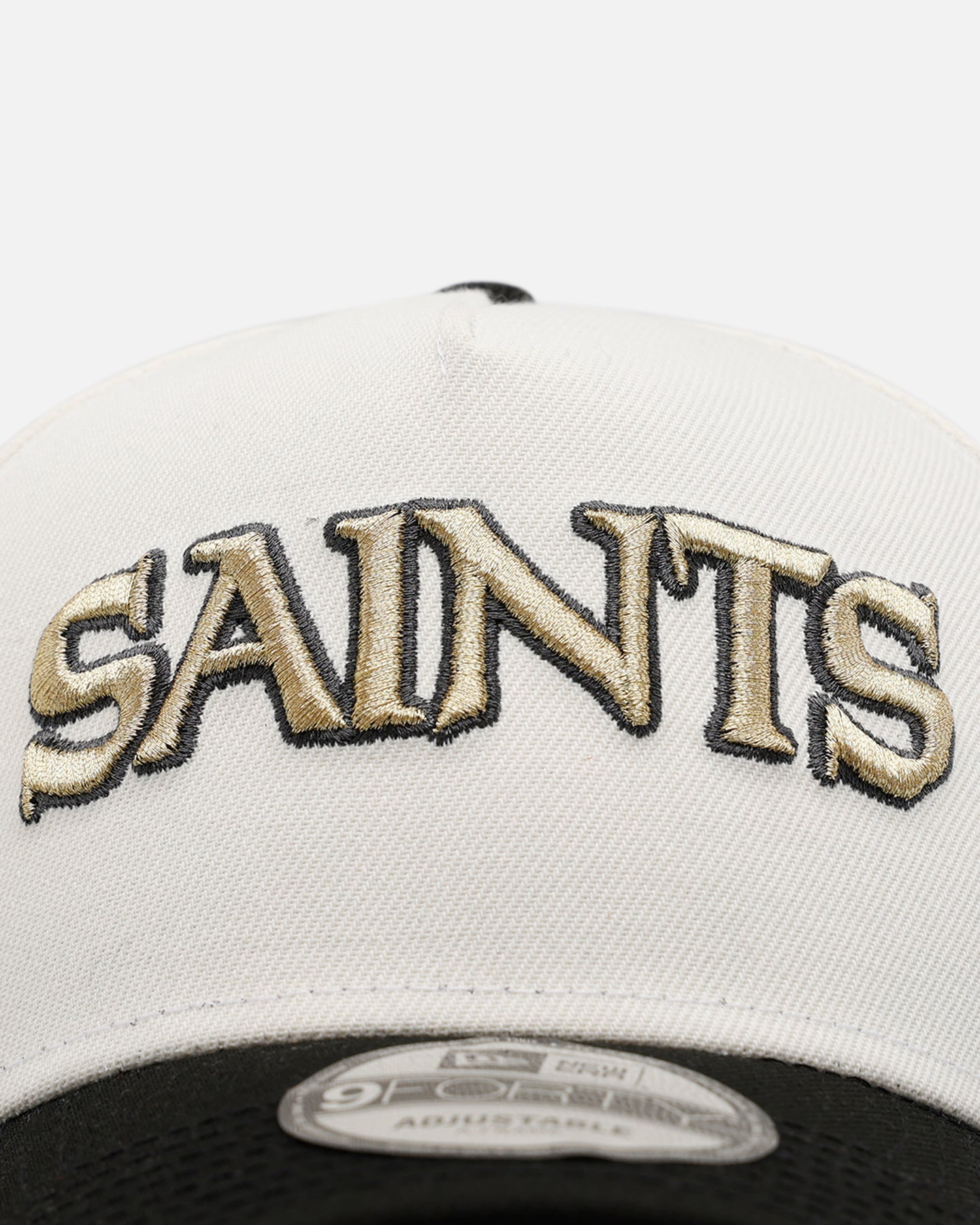 New Era New Orleans Saints 'Chrome Metallic Wordmark' 9FORTY A-Frame Snapback Chrome
