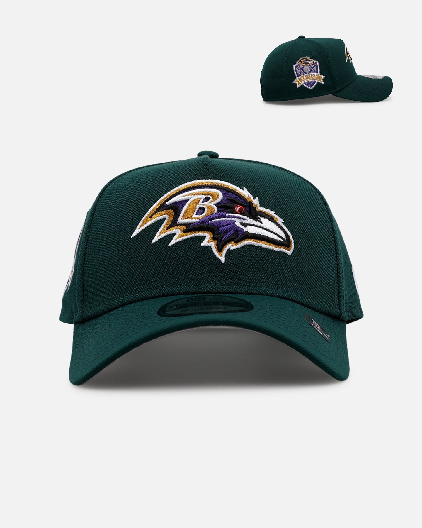 New Era Baltimore Ravens 'Evergreen' 9FORTY A-Frame Snapback Dark Green