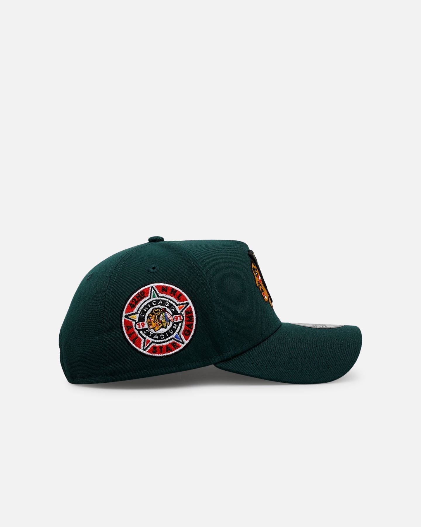 New Era Chicago Blackhawks 'Evergreen' 9FORTY A-Frame Snapback Dark Green