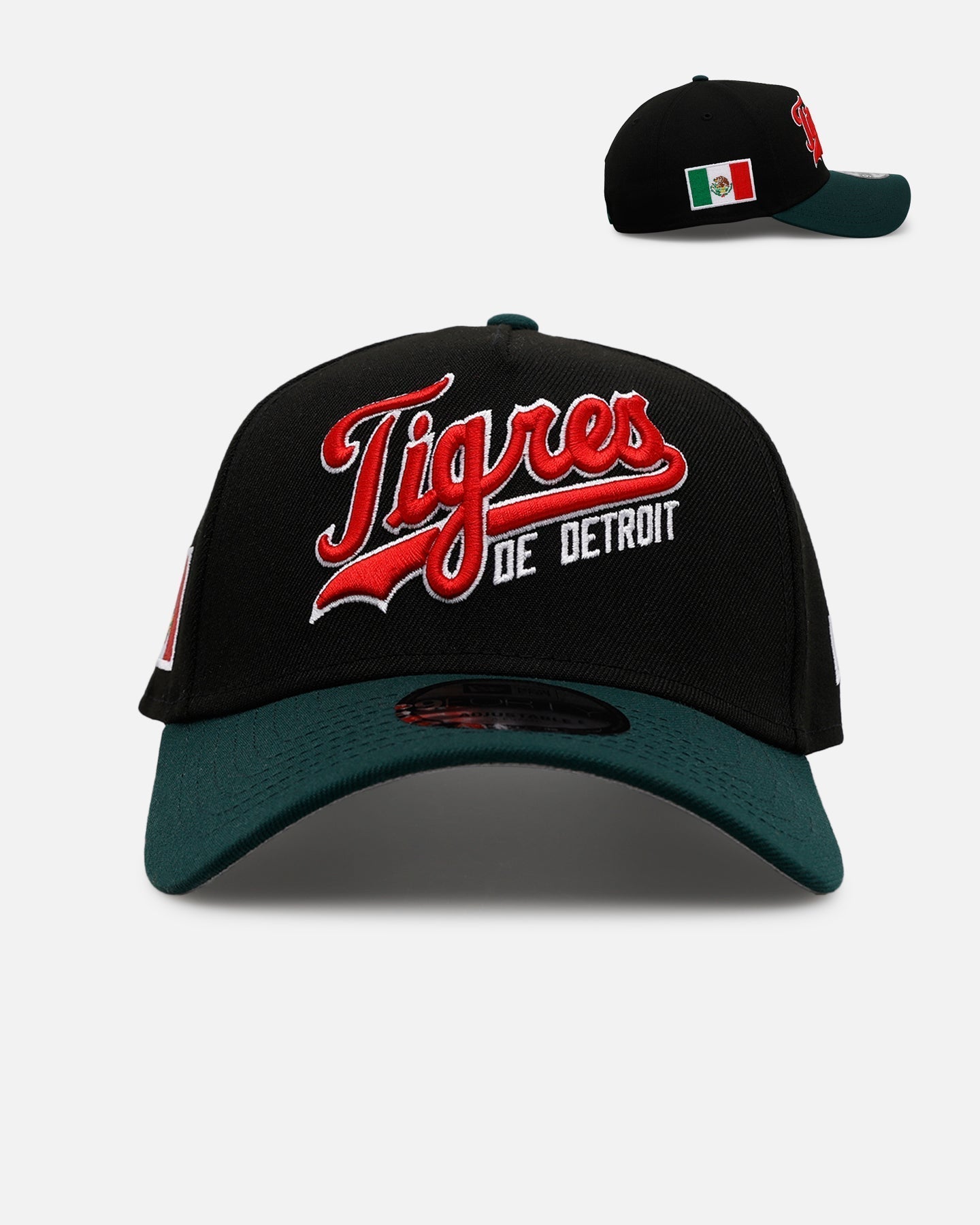 New Era Detroit Tigers 'Mexican Independence Day 2.0' 9FORTY A-Frame Snapback Black/Green