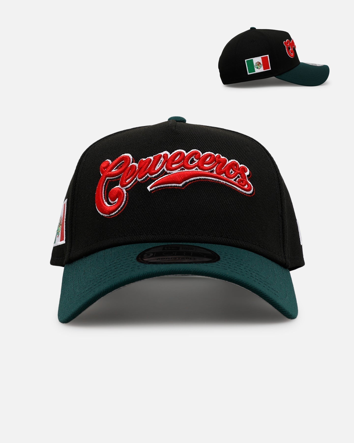 New Era Milwaukee Brewers 'Mexican Independence Day 2.0' 9FORTY A-Frame Snapback Black/Green