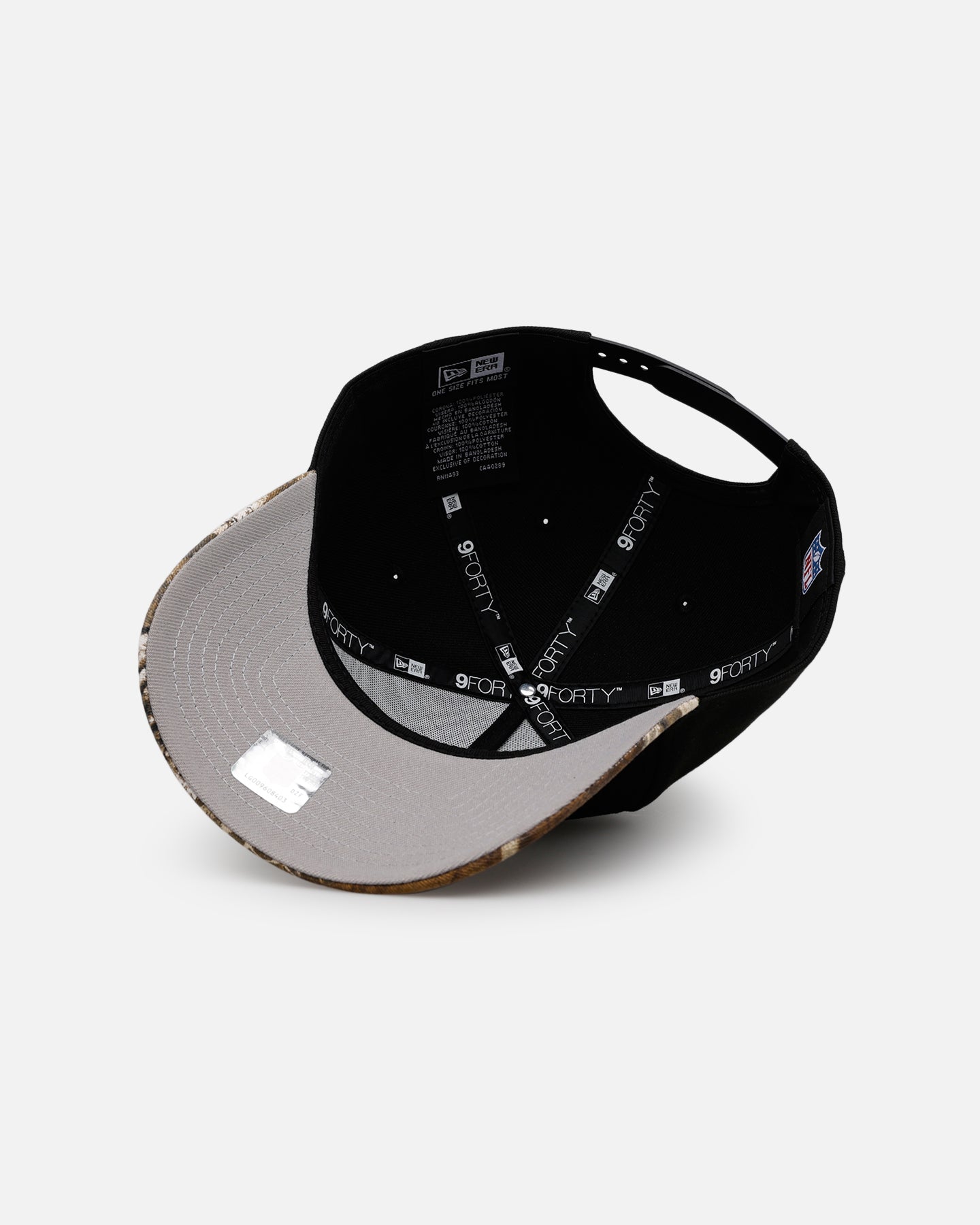 New Era Detroit Lions 'Black Crown Realtree Visor' 9FORTY A-Frame Snapback Realtree Edge/Black