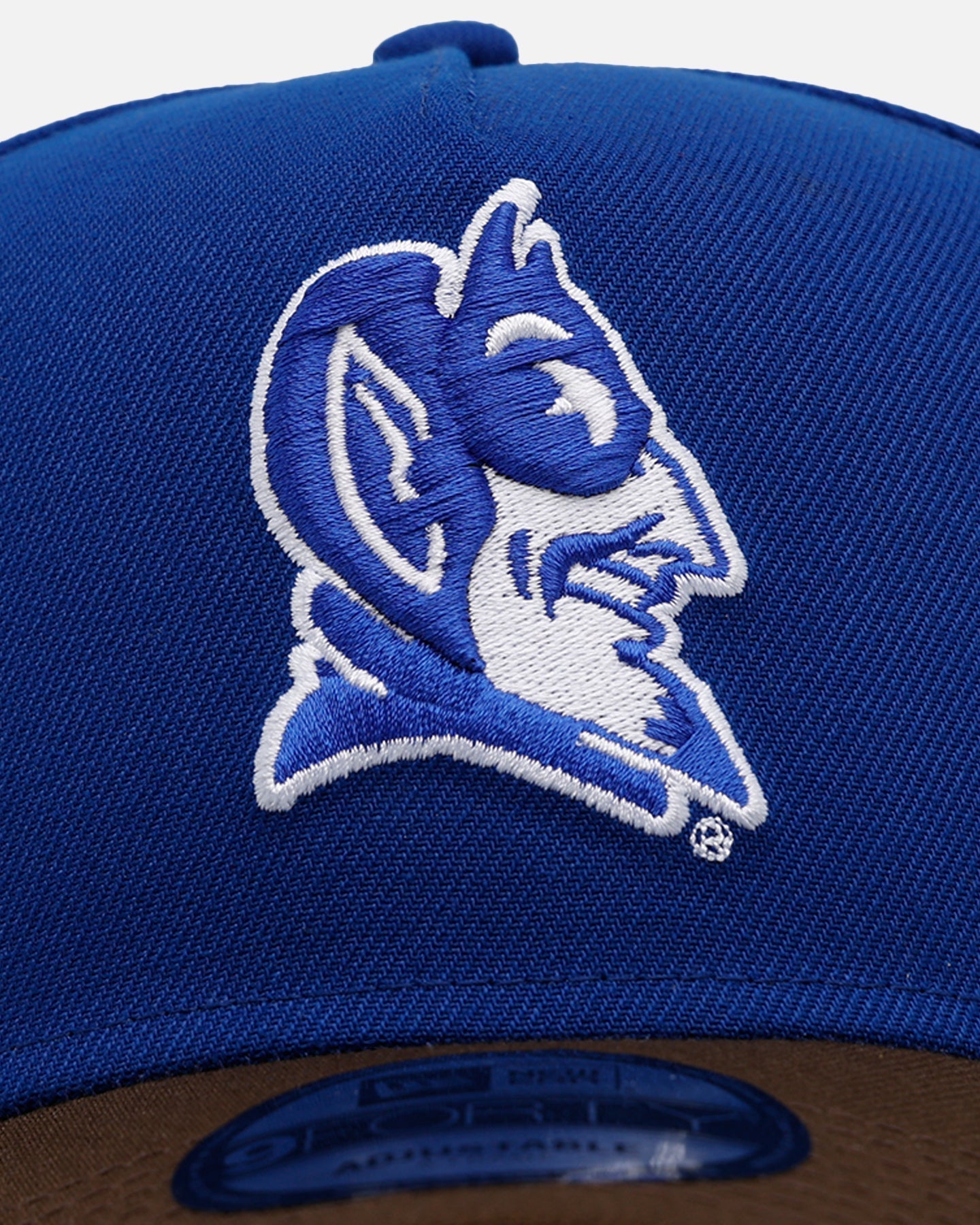 New Era Duke Blue Devils 'Walnut Visor' 9FORTY A-Frame Snapback Walnut