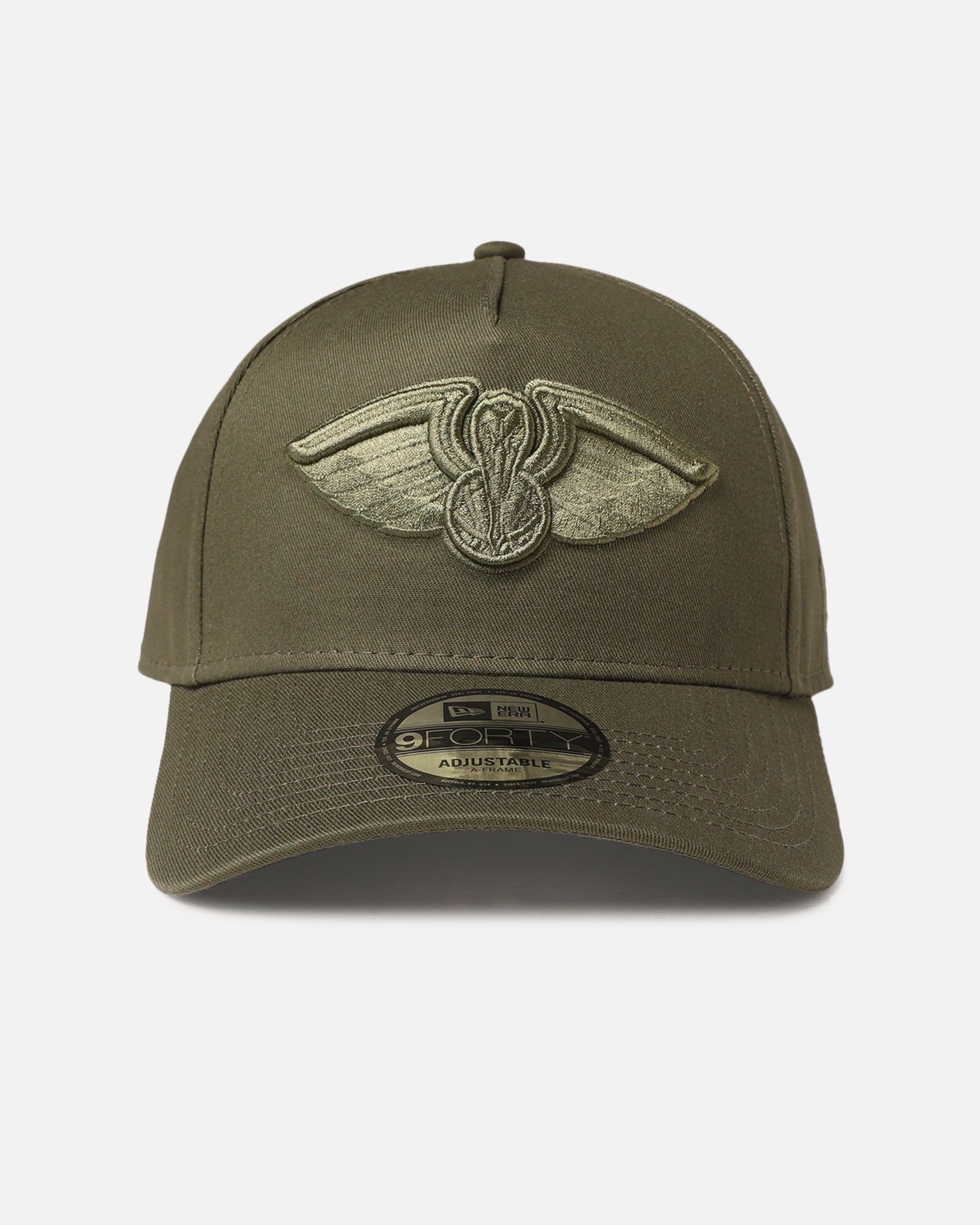 New Era New Orleans Pelicans 9FORTY A-Frame Snapback Olive