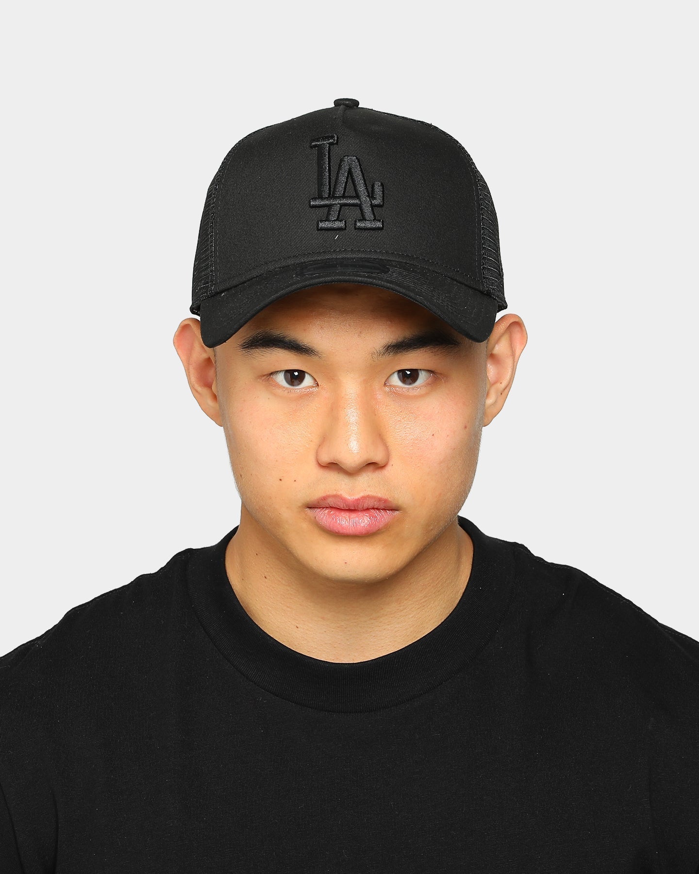 New Era Los Angeles Dodgers 9FORTY A-Frame Trucker Black/Black