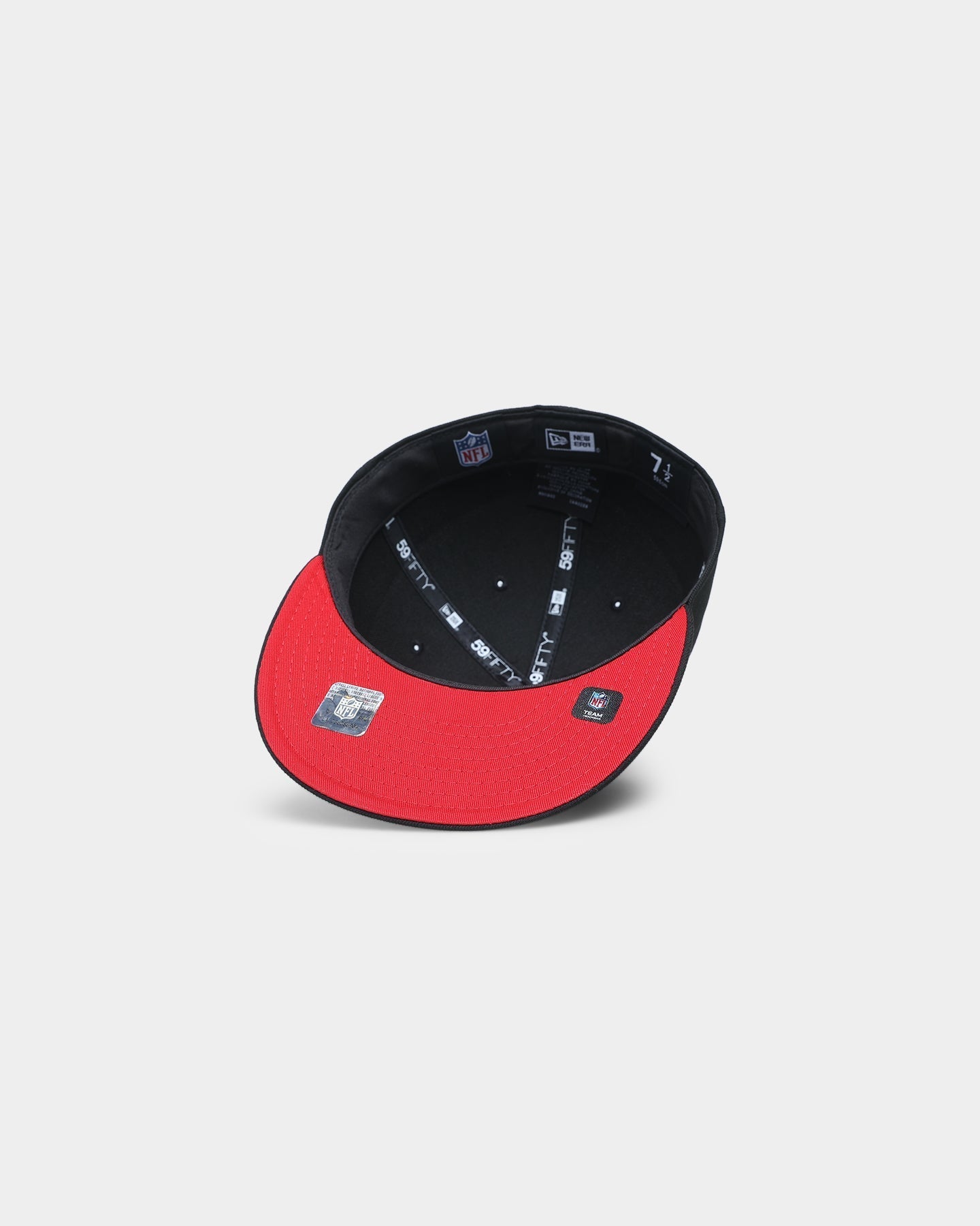 New Era Kansas City Chiefs "Scarlet Bottom" 59FIFTY Fitted Black/Scarlet