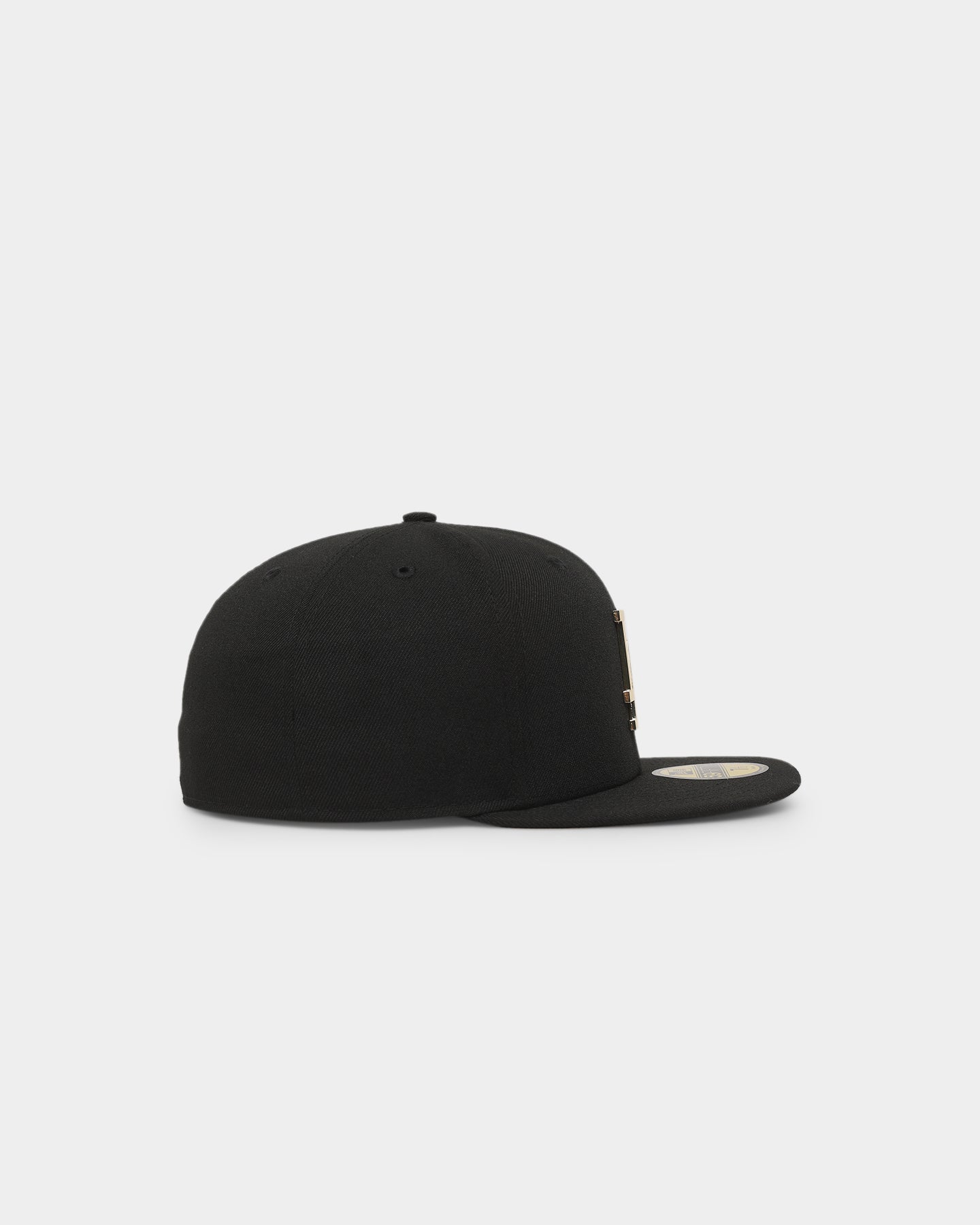 New Era Los Angeles Dodgers 'Metal Badge' 59FIFTY Fitted Black/Gold Metal