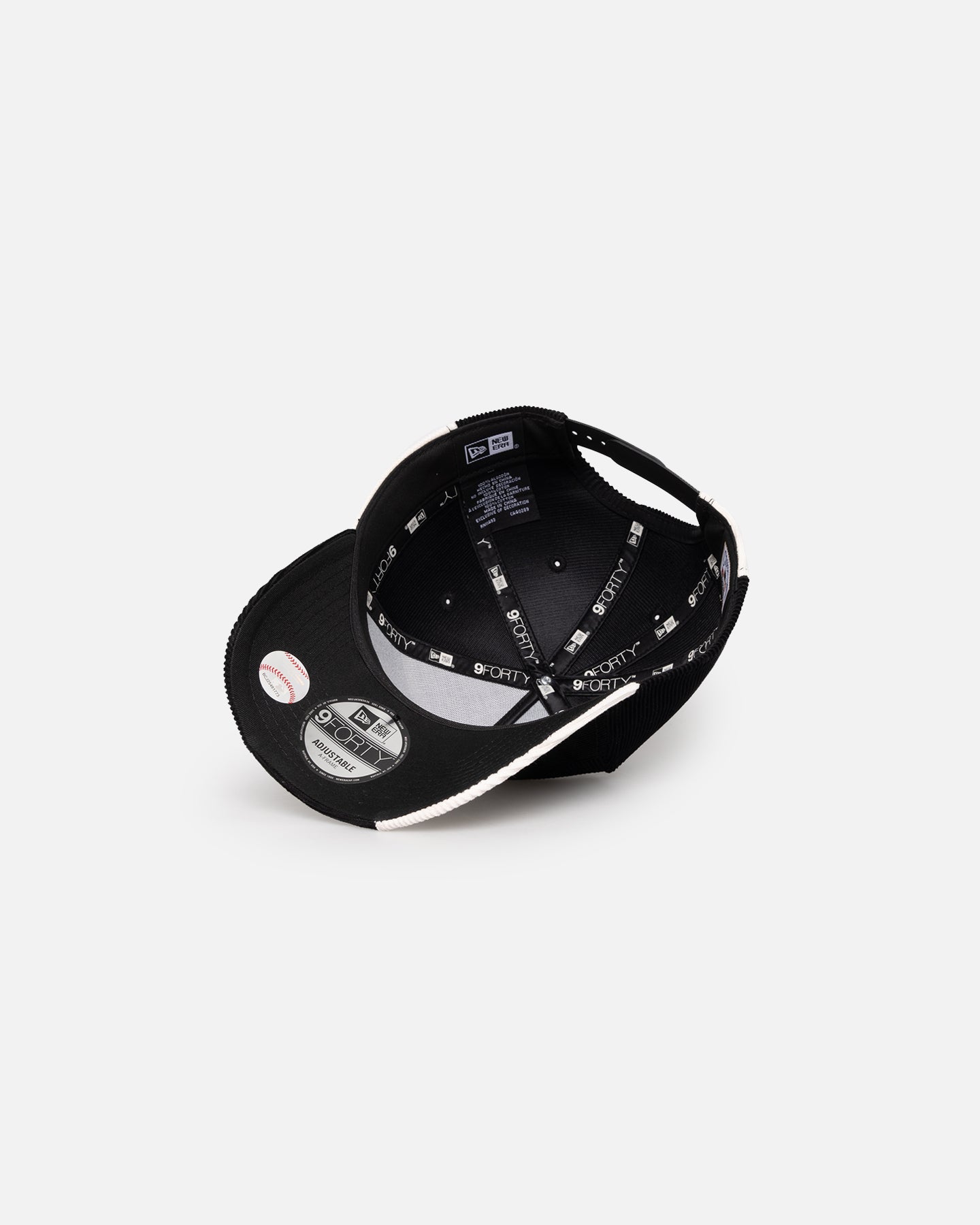 New Era Los Angeles Dodgers 'Patchwork Corduroy' 9FORTY A-Frame Snapback Black/Cream