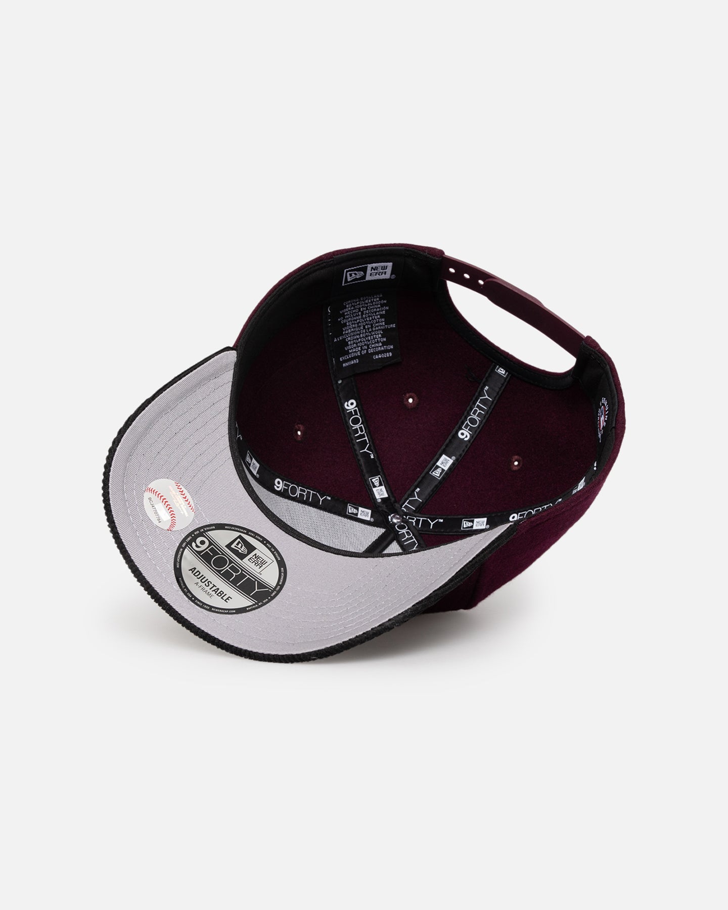 New Era New York Yankees 'Large Chenille' 9FORTY A-Frame Snapback Maroon