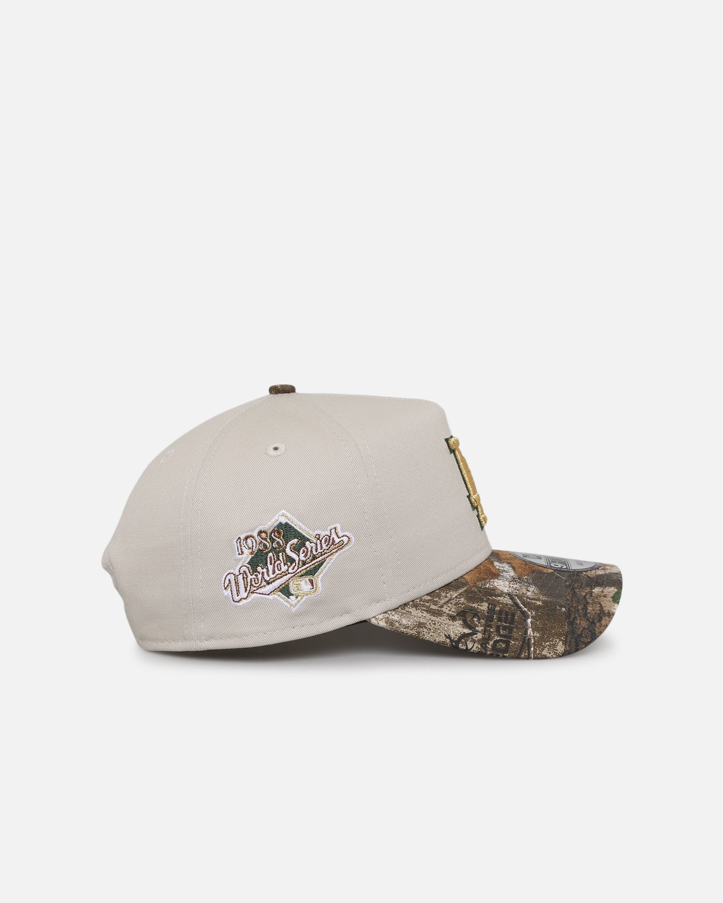 New Era Los Angeles Dodgers 'Real Tree Stone' 9FORTY A-Frame Snapback Stone