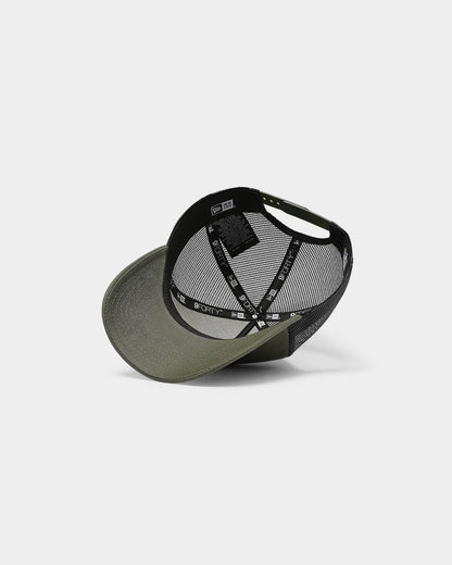 New Era Los Angeles Dodgers 9FORTY A-Frame Trucker Snapback Olive/Black