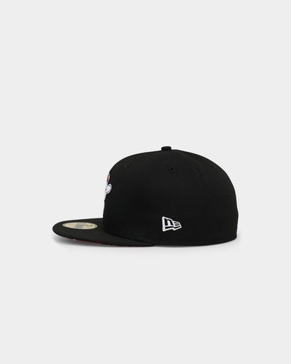 New Era Cincinnati Red 'Camo Undervisor' 59FIFTY Fitted Black