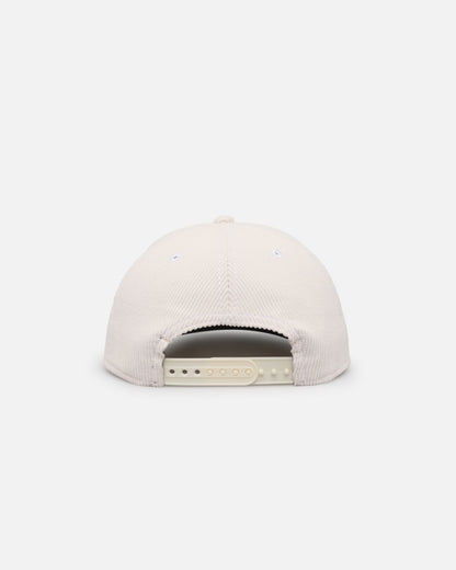 New Era Los Angeles Dodgers 'Currency Corduroy' Golfer Pre-Curved Snapback Chrome White