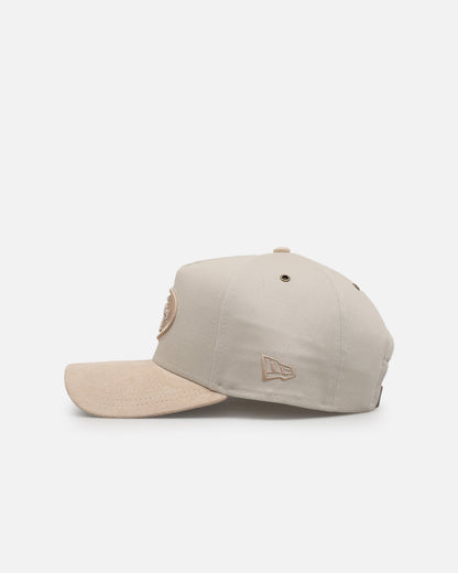 New Era San Francisco 49ers 'Cream Suede' 9FORTY A-Frame Strapback Stone/Oatmilk