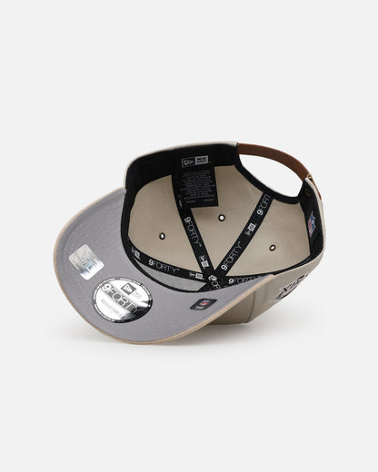 New Era San Francisco 49ers 'Cream Suede' 9FORTY A-Frame Strapback Stone/Oatmilk