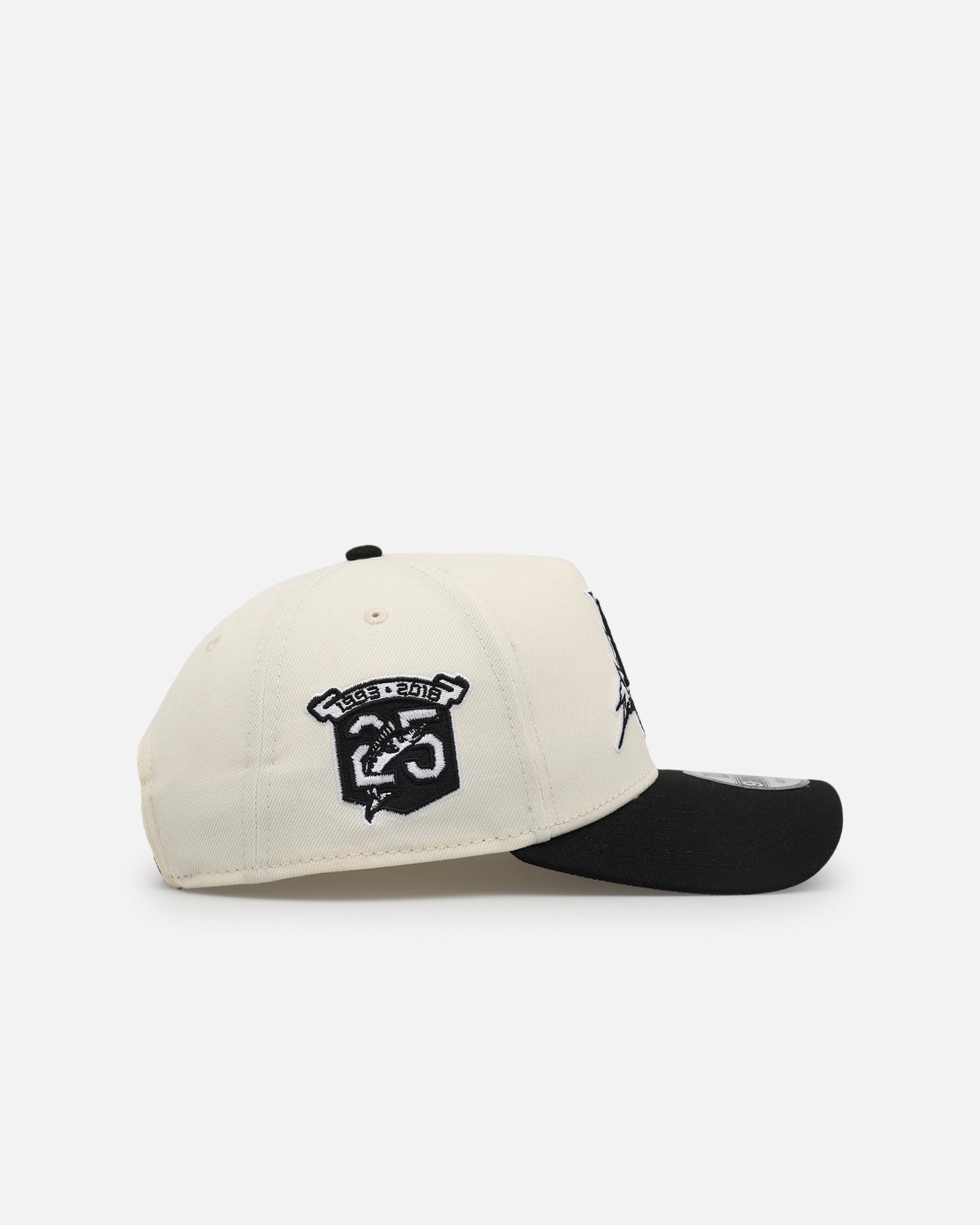 New Era Florida Marlins 'Chrome Black Upside Down Logo' 9FORTY A-Frame Snapback Chrome/Black