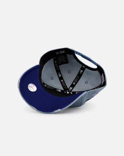 New Era New York Yankees 'Distressed Denim' 9FORTY A-Frame Snapback Light Wash Denim