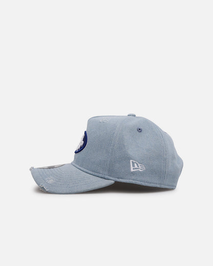 New Era San Francisco 49ers 'Distressed Denim' 9FORTY A-Frame Snapback Light Wash Denim
