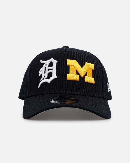 New Era Detroit Tigers 'MLB & NCAA Dual Logo' 9FORTY A-Frame Snapback Navy
